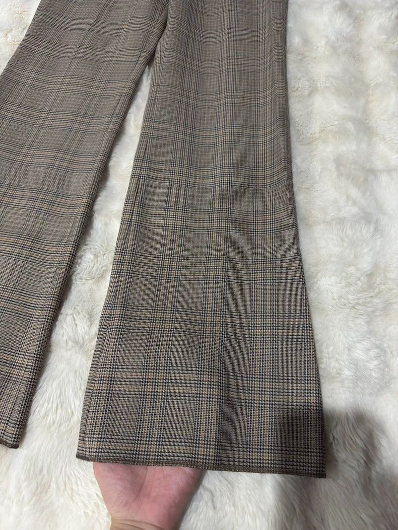 Celine Celine Men's Plaid Flared Trousers - dmc Size US 30 / EU 46 - 2 Thumbnail