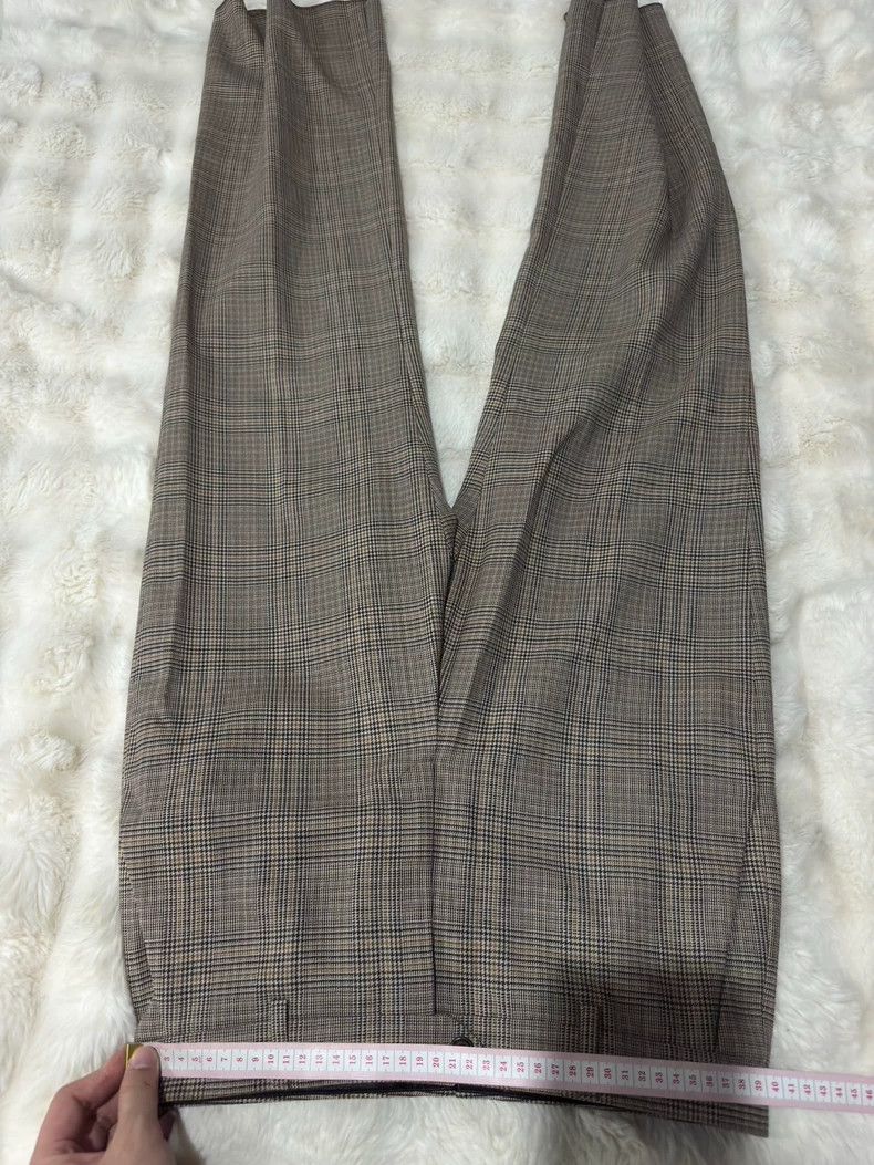 Celine Celine Men's Plaid Flared Trousers - dmc Size US 30 / EU 46 - 6 Thumbnail
