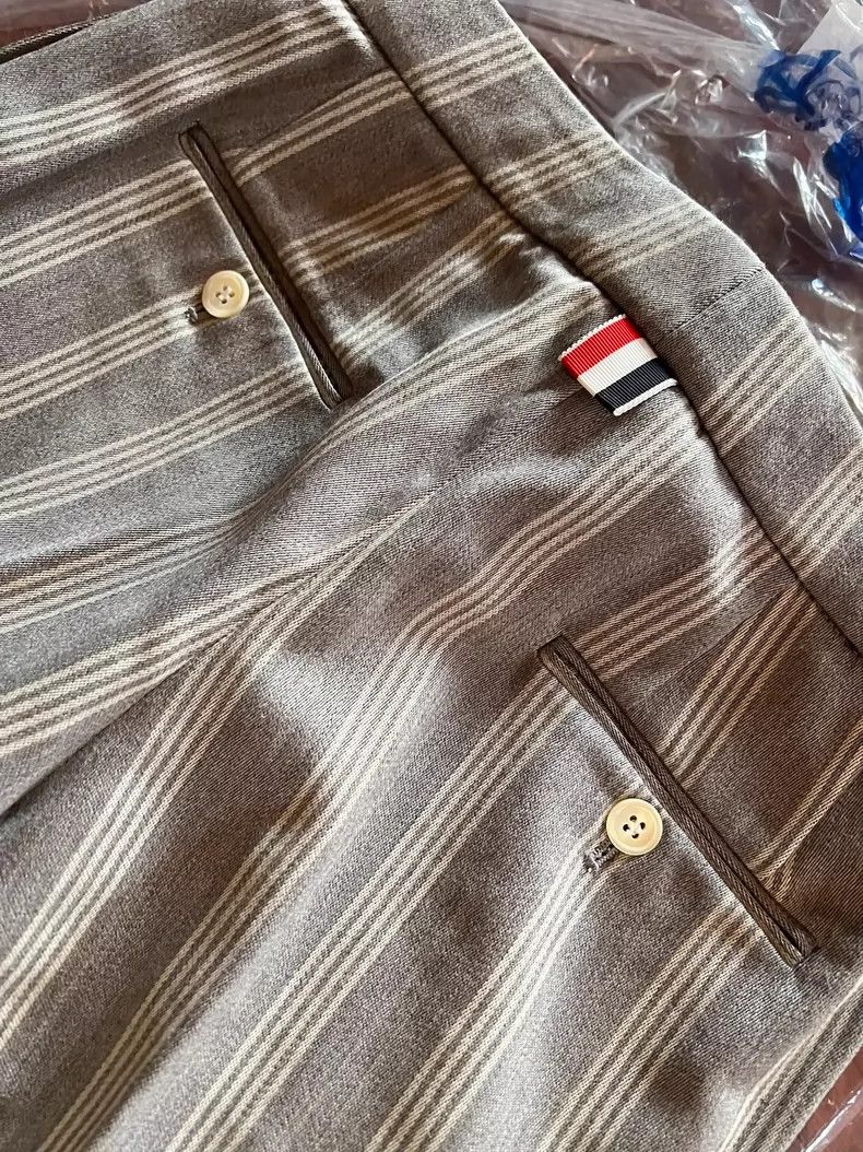 Thom Browne Thom Browne Striped Cropped Trousers - dmc Size US 30 / EU 46 - 5 Thumbnail