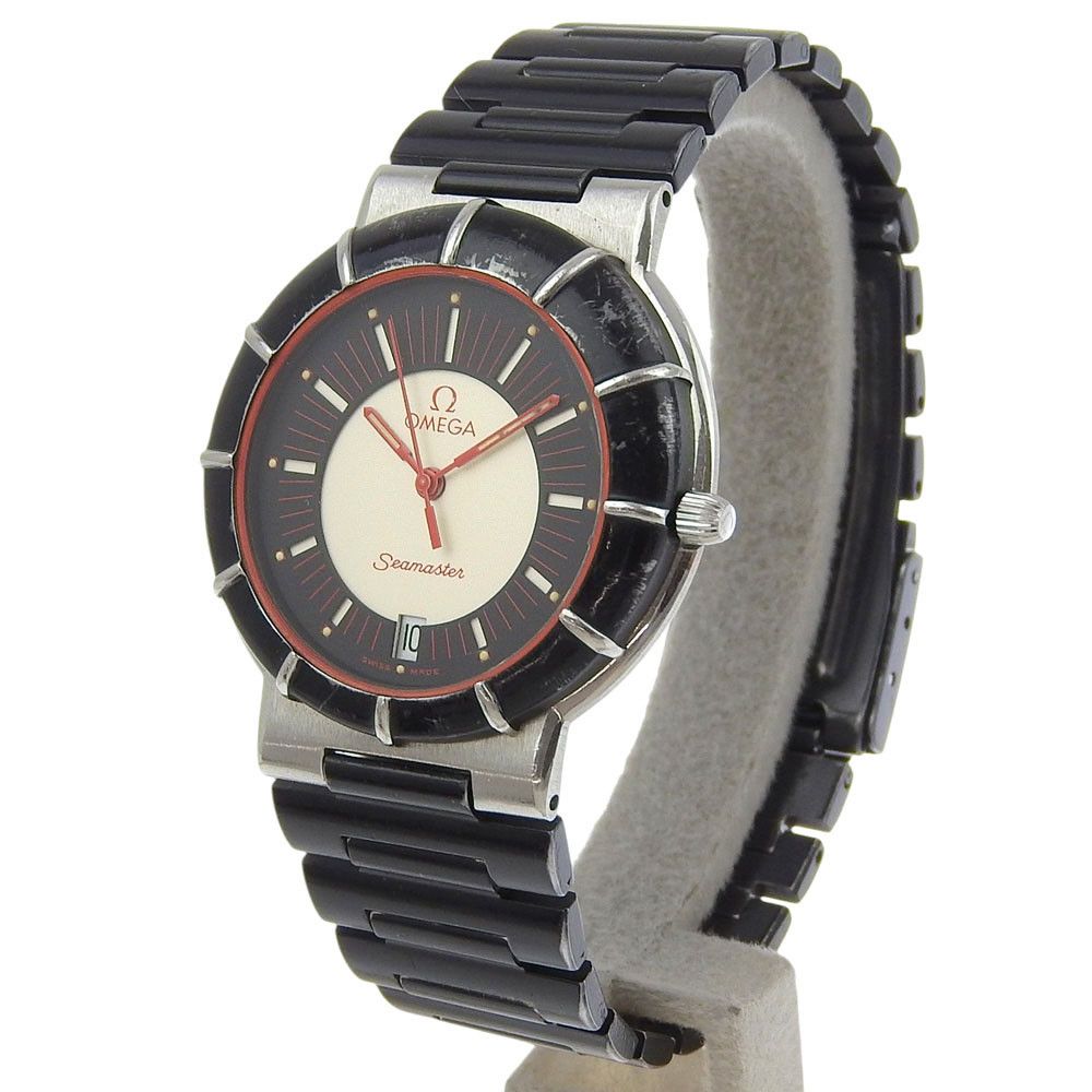 Omega Omega Omega Seamaster Stainless Steel Watch Metal Quartz DUTY FREE for USA Size ONE SIZE - 2 Thumbnail