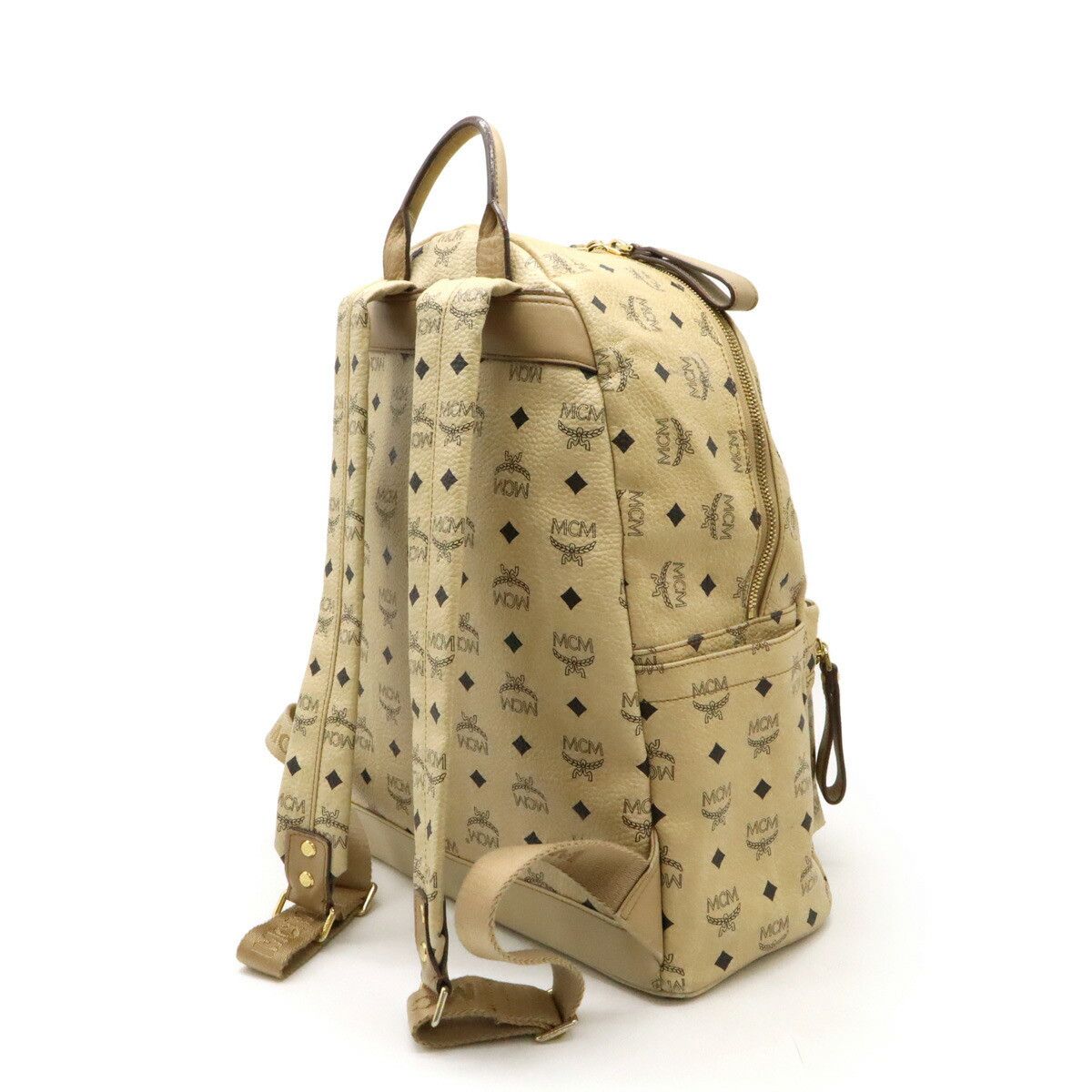 MCM MCM MCM Visetos Logogram Backpack MMK2AVE01IG001 Leather Backpack MMK2AVE01IG001 DUTY FREE for USA Size ONE SIZE - 2 Thumbnail