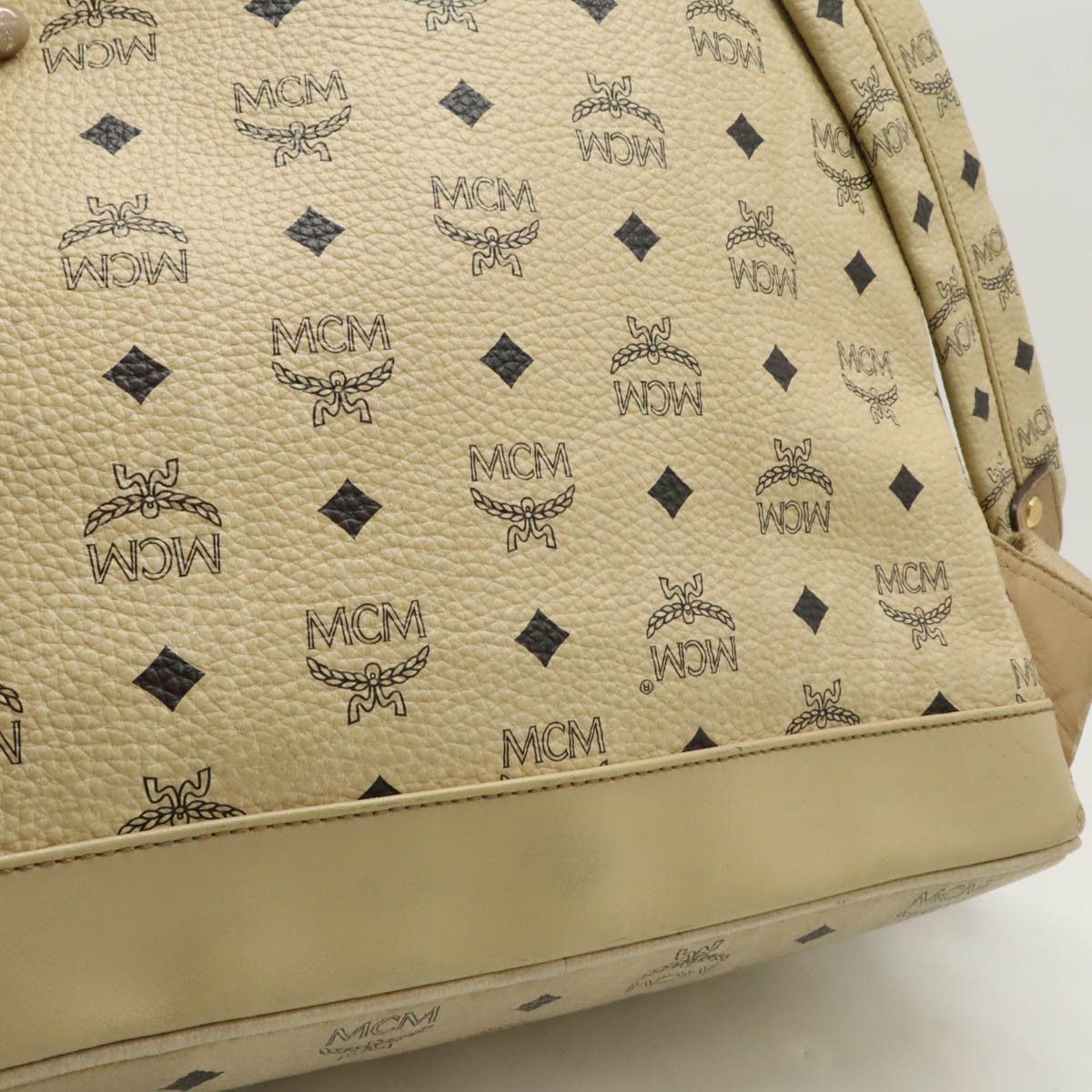 MCM MCM MCM Visetos Logogram Backpack MMK2AVE01IG001 Leather Backpack MMK2AVE01IG001 DUTY FREE for USA Size ONE SIZE - 8 Thumbnail