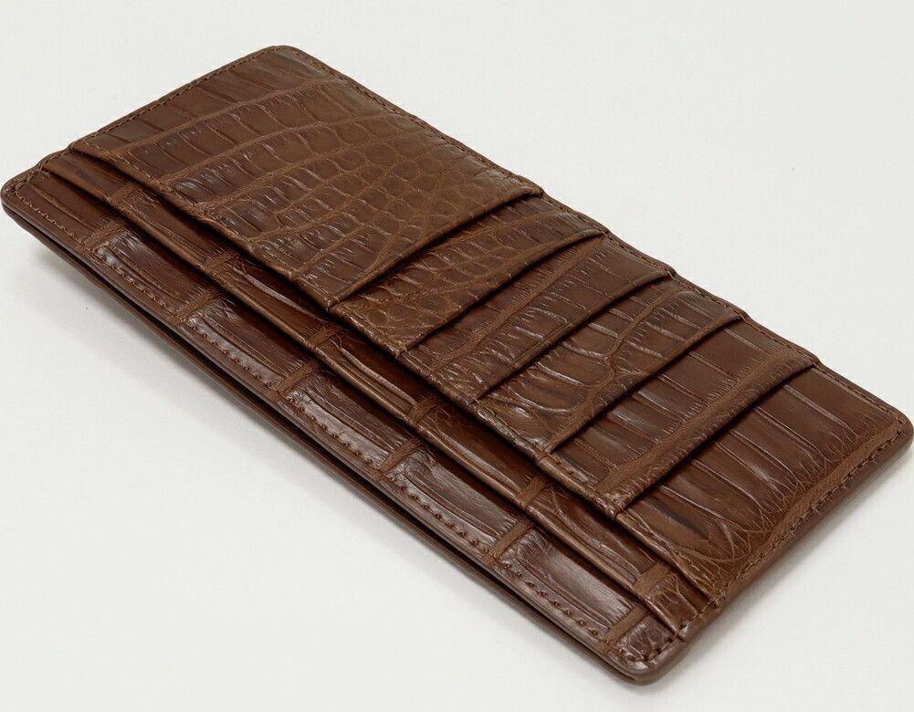 Other Other Crocodile Matte Zipper Long Wallet with Coin Purse Natural Material Long Wallet DUTY FREE for USA Size ONE SIZE - 3 Thumbnail