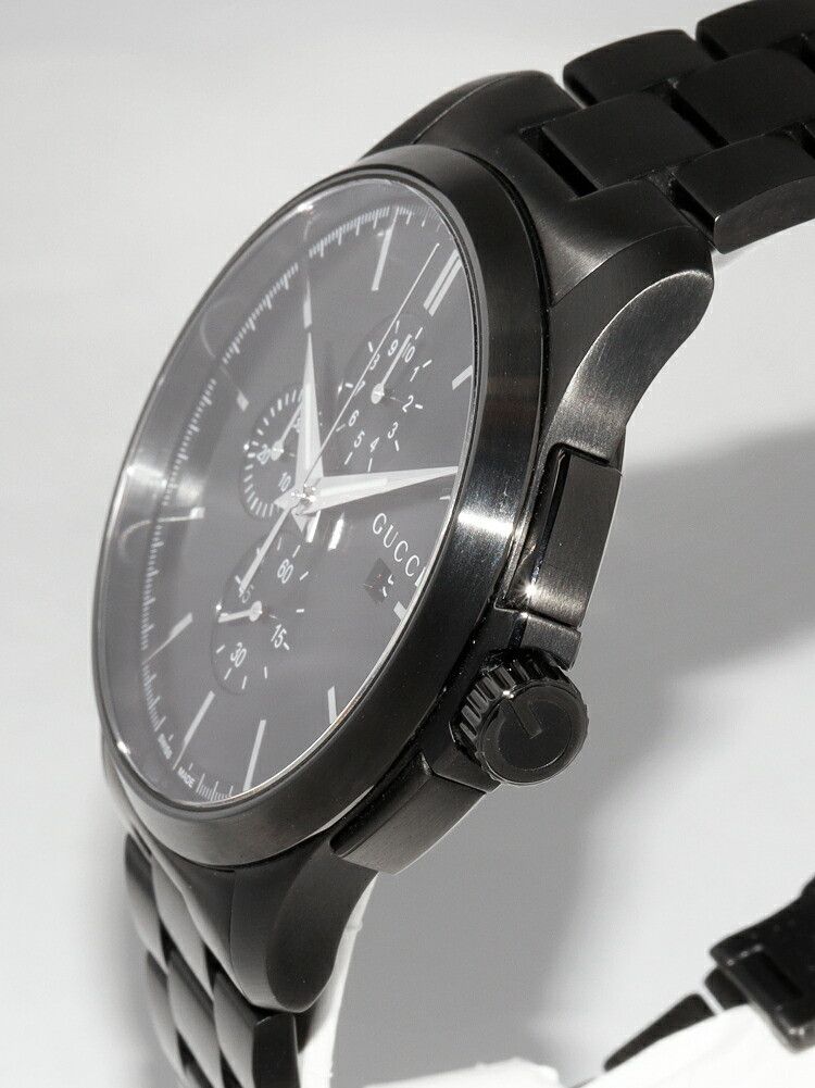 Gucci Gucci Gucci Black Dial G-Timeless Chronograph YA126274 Metal Quartz 126.2 YA126274 DUTY FREE for USA Size ONE SIZE - 4 Thumbnail