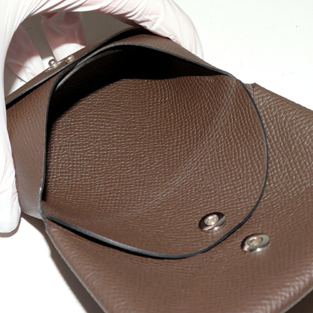 Hermes Hermes Hermes Calvi Duo Epsom Card Coin Case Leather Coin Case B DUTY FREE for USA Size ONE SIZE - 4 Thumbnail