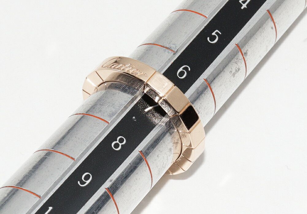 Cartier Cartier Cartier 18K Pink Gold Lanieres Ring B40483 Size 7 Calfskin Ring B40483 DUTY FREE for USA Size ONE SIZE - 2 Thumbnail