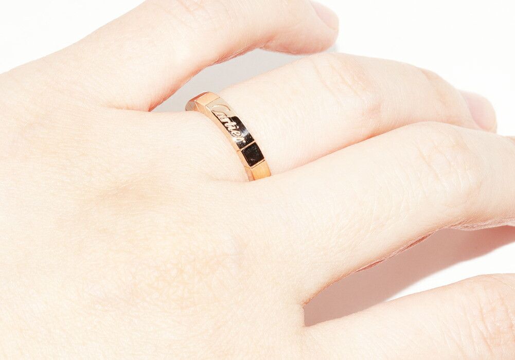 Cartier Cartier Cartier 18K Pink Gold Lanieres Ring B40483 Size 7 Calfskin Ring B40483 DUTY FREE for USA Size ONE SIZE - 5 Thumbnail