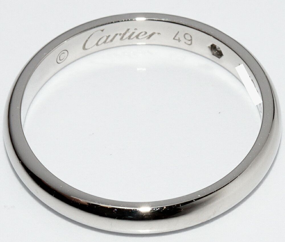 Cartier Cartier Cartier Pt950 1895 Wedding Ring Ring B40577 Size 9 Metal Ring B40577 DUTY FREE for USA Size ONE SIZE - 3 Thumbnail