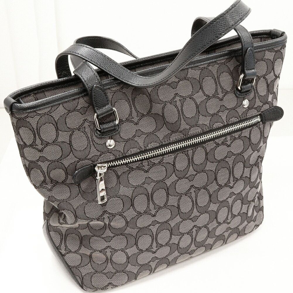 Coach Coach Coach Canvas Calfskin Signature 2way Bag F55364 Canvas Shoulder Bag F55364 DUTY FREE for USA Size ONE SIZE - 3 Thumbnail