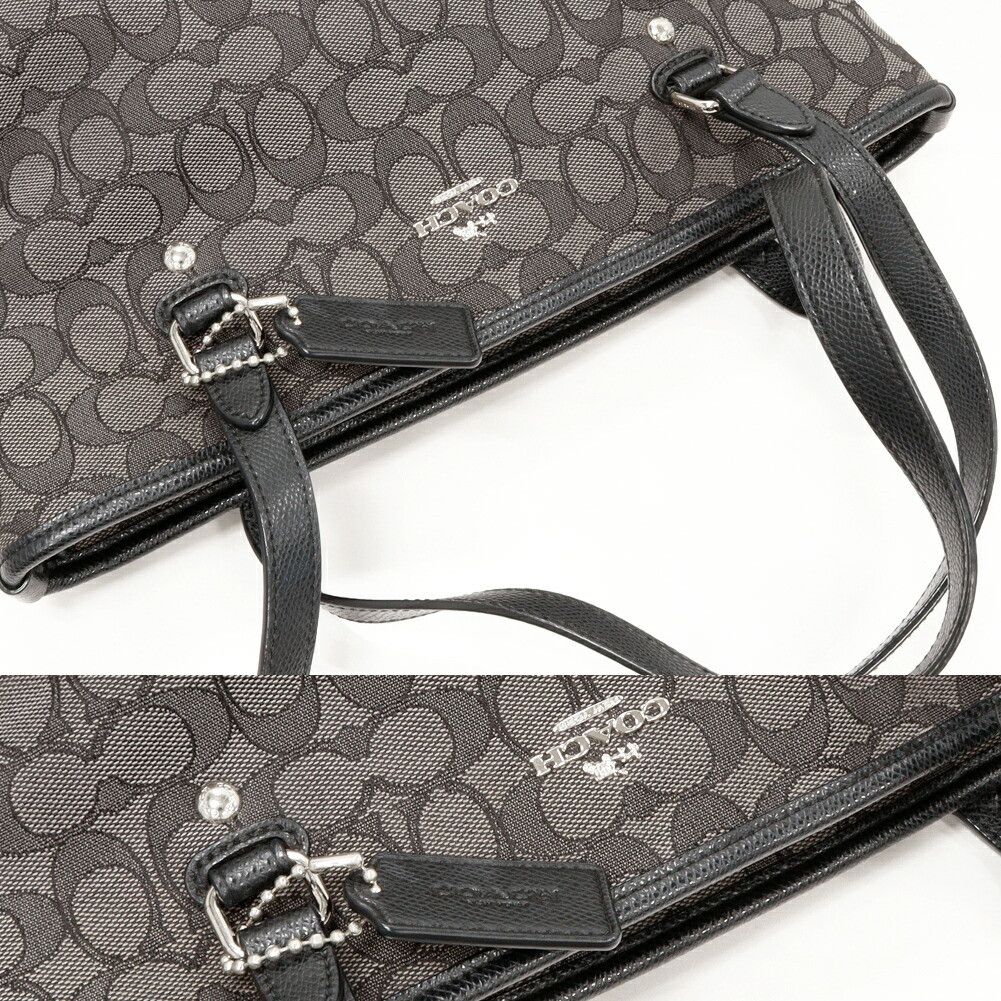 Coach Coach Coach Canvas Calfskin Signature 2way Bag F55364 Canvas Shoulder Bag F55364 DUTY FREE for USA Size ONE SIZE - 6 Thumbnail