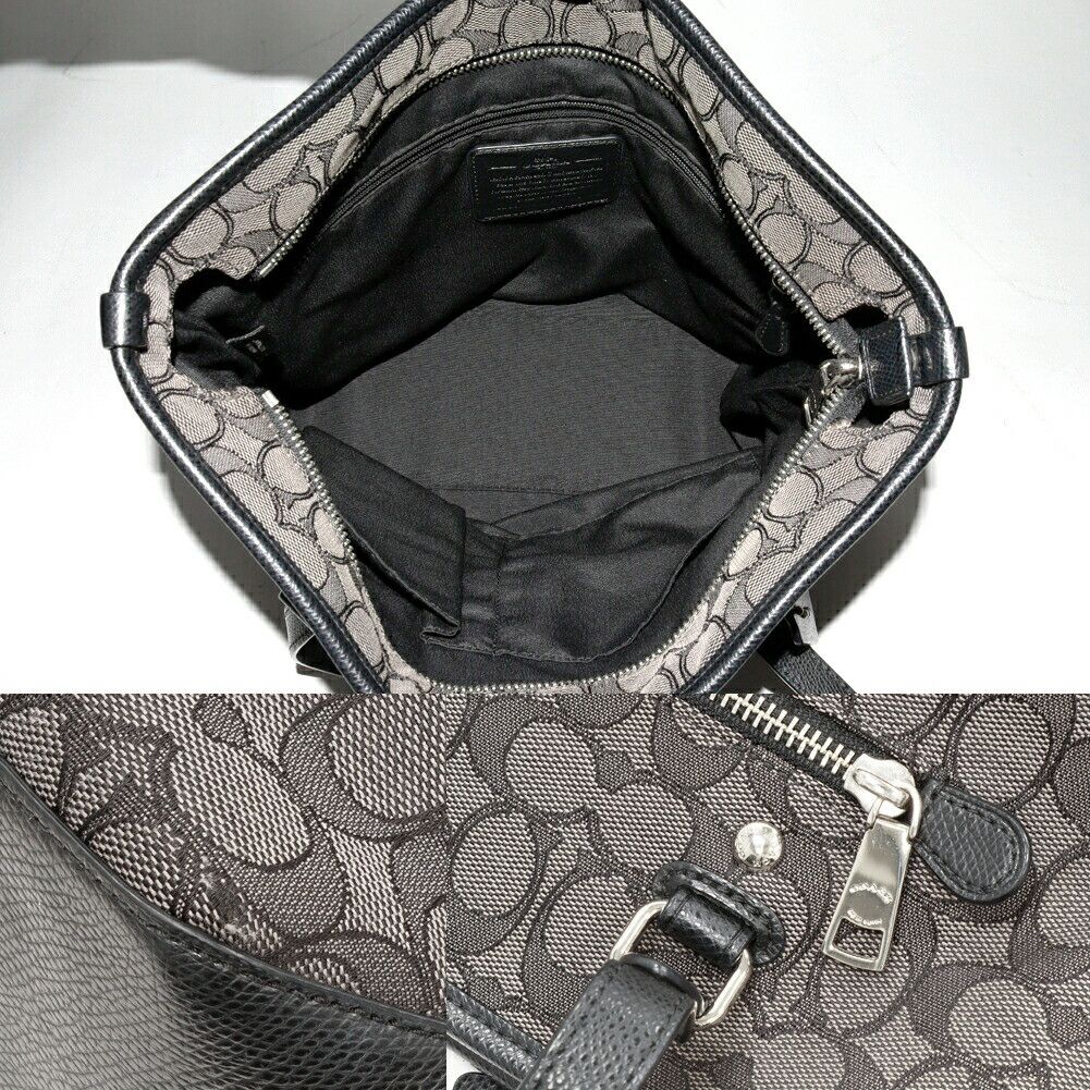 Coach Coach Coach Canvas Calfskin Signature 2way Bag F55364 Canvas Shoulder Bag F55364 DUTY FREE for USA Size ONE SIZE - 4 Thumbnail