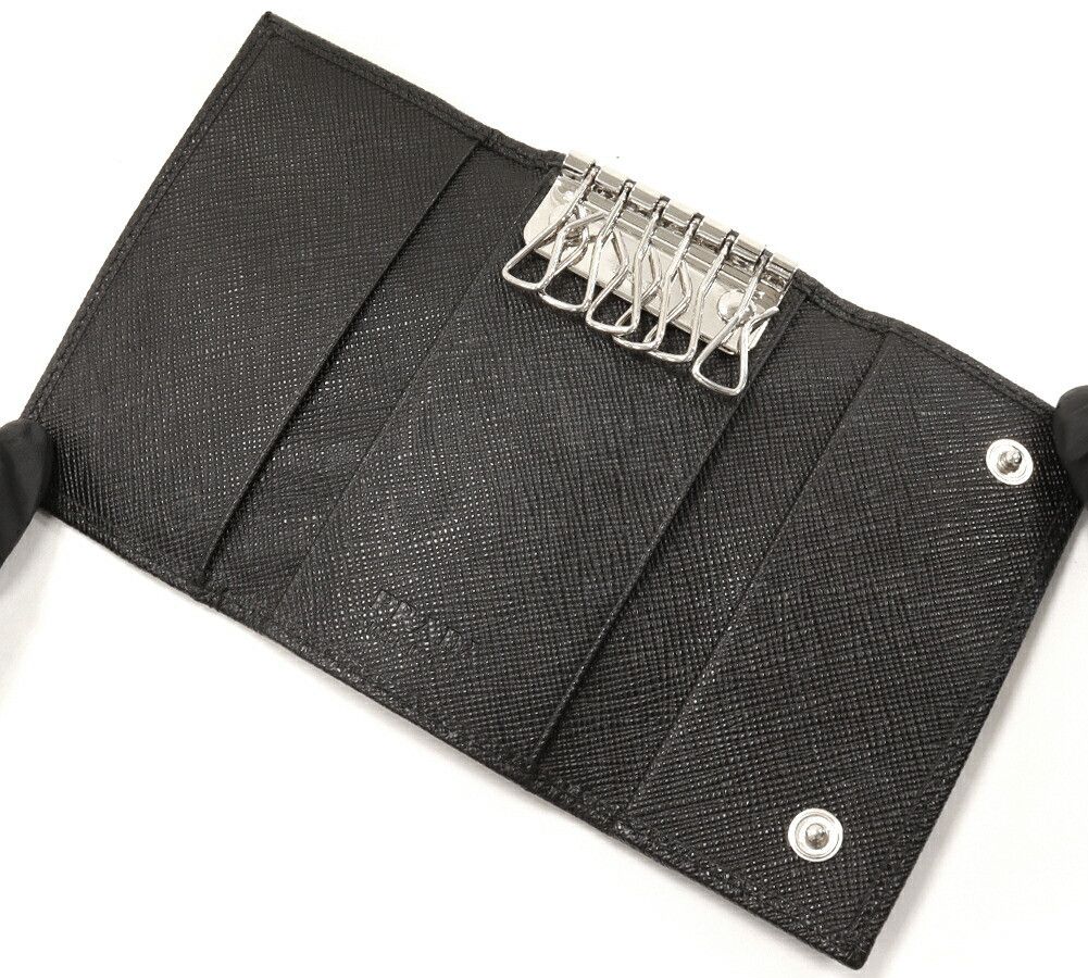 Prada Prada Prada Saffiano Calf 6 Key Case Black Leather Key case DUTY FREE for USA Size ONE SIZE - 3 Thumbnail
