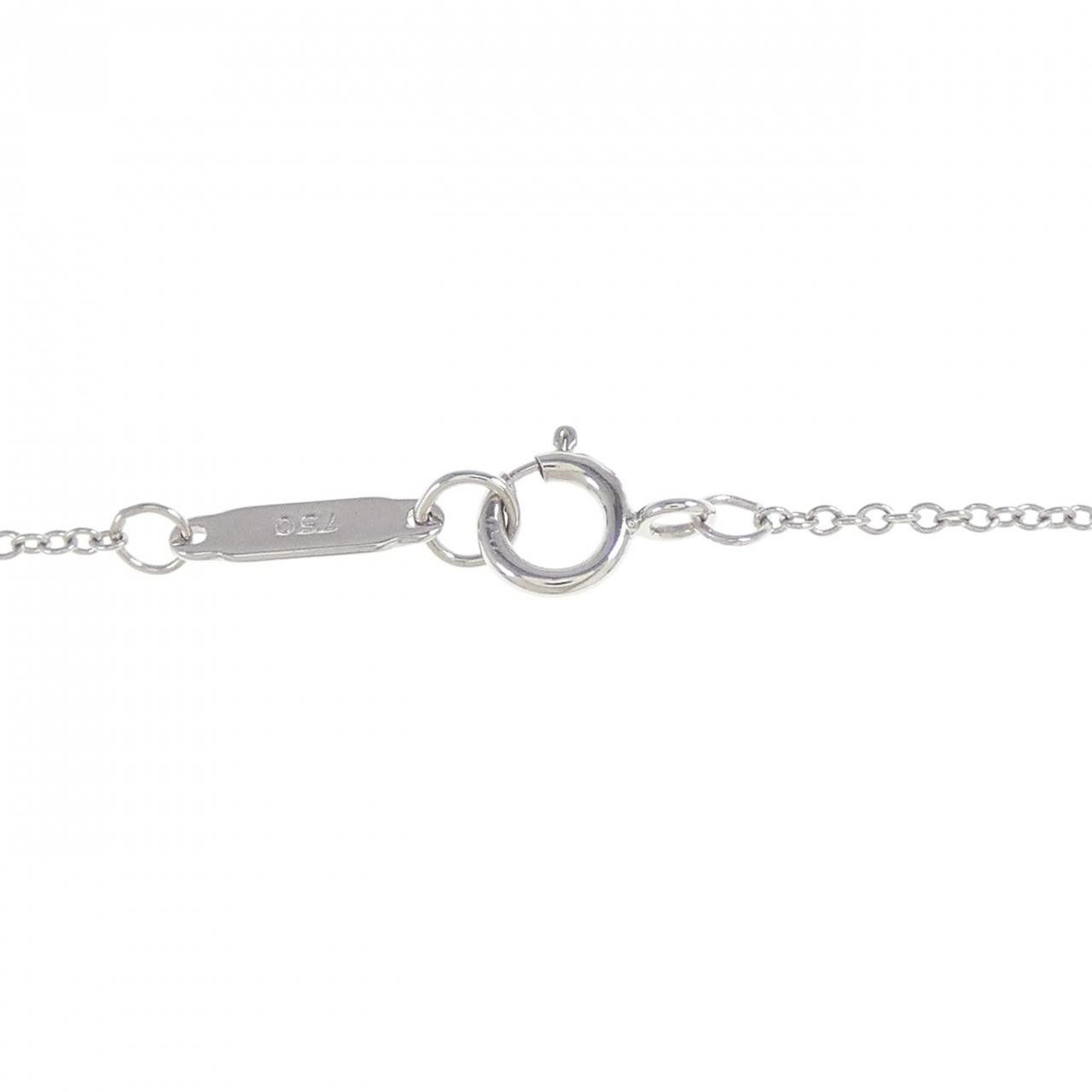 Tiffany & Co. Tiffany & Co. Tiffany Crown Key 750 White Gold Diamond Necklace Calfskin Necklace 60010880 DUTY FREE for USA Size ONE SIZE - 5 Thumbnail