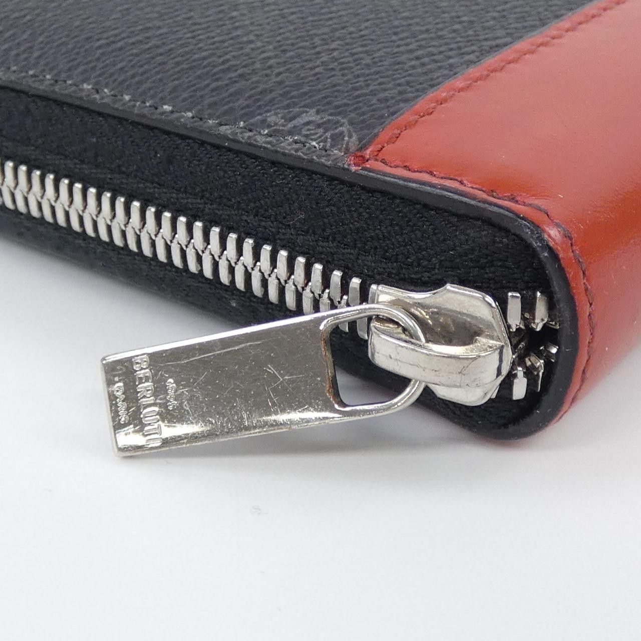 Other Other Berluti Itauba Canvas Leather Wallet Leather Long Wallet DUTY FREE for USA Size ONE SIZE - 4 Thumbnail
