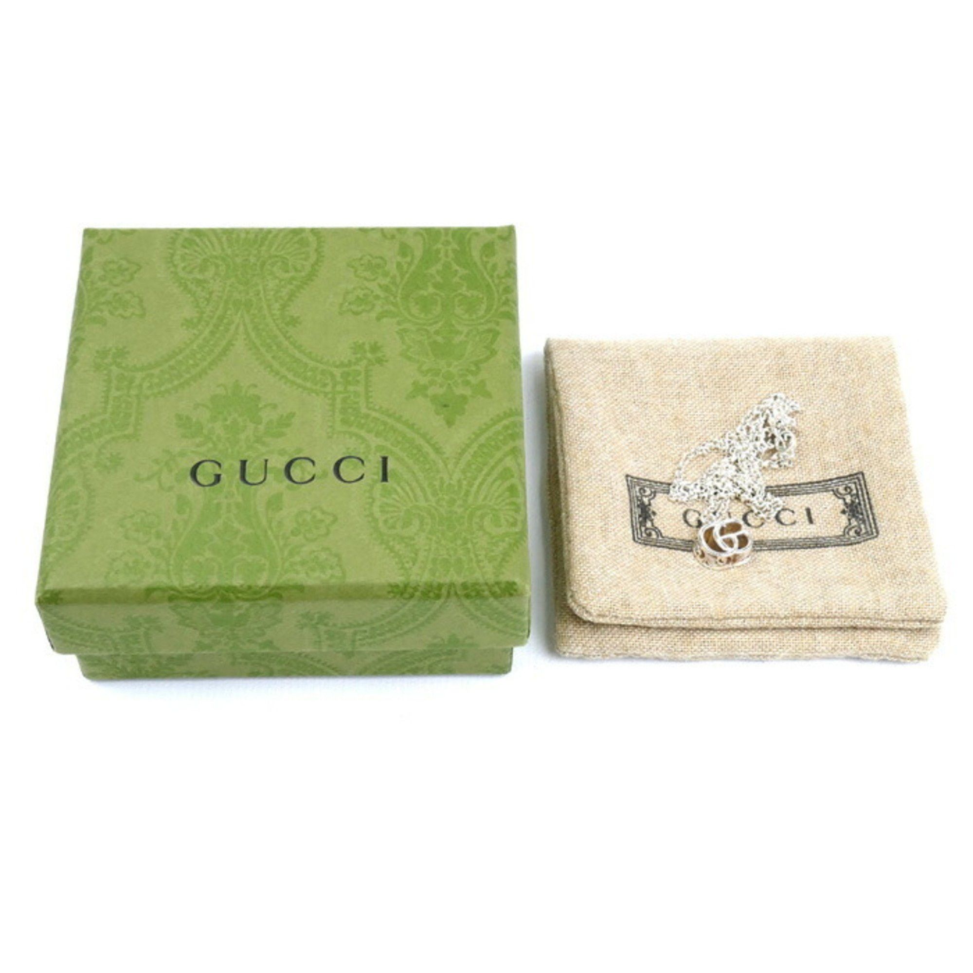 Gucci GUCCI Silver 925 Double G Necklace, 770724 J8400 8106, 5.4g, 39/44cm, Women's Size ONE SIZE - 6 Thumbnail