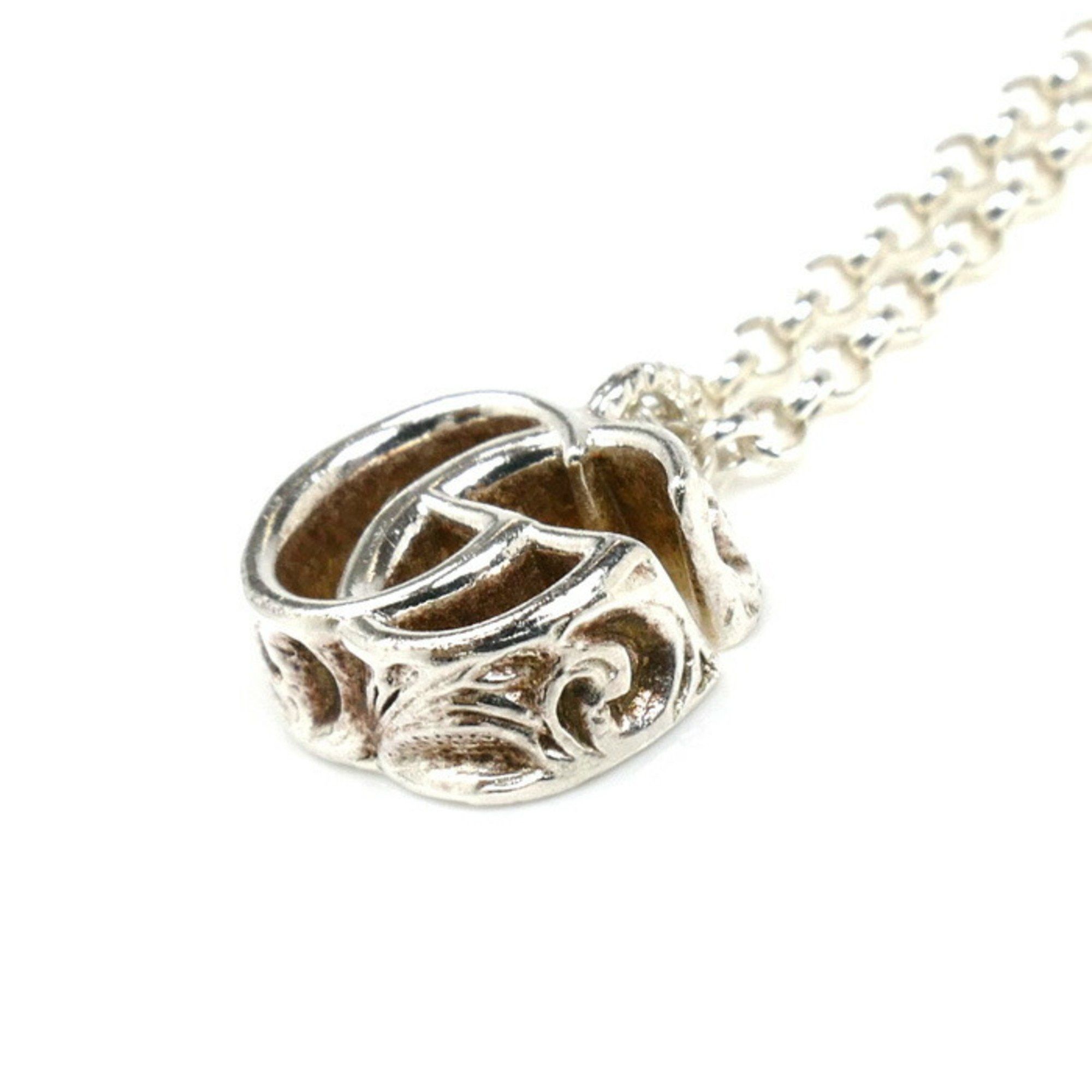 Gucci GUCCI Silver 925 Double G Necklace, 770724 J8400 8106, 5.4g, 39/44cm, Women's Size ONE SIZE - 3 Thumbnail