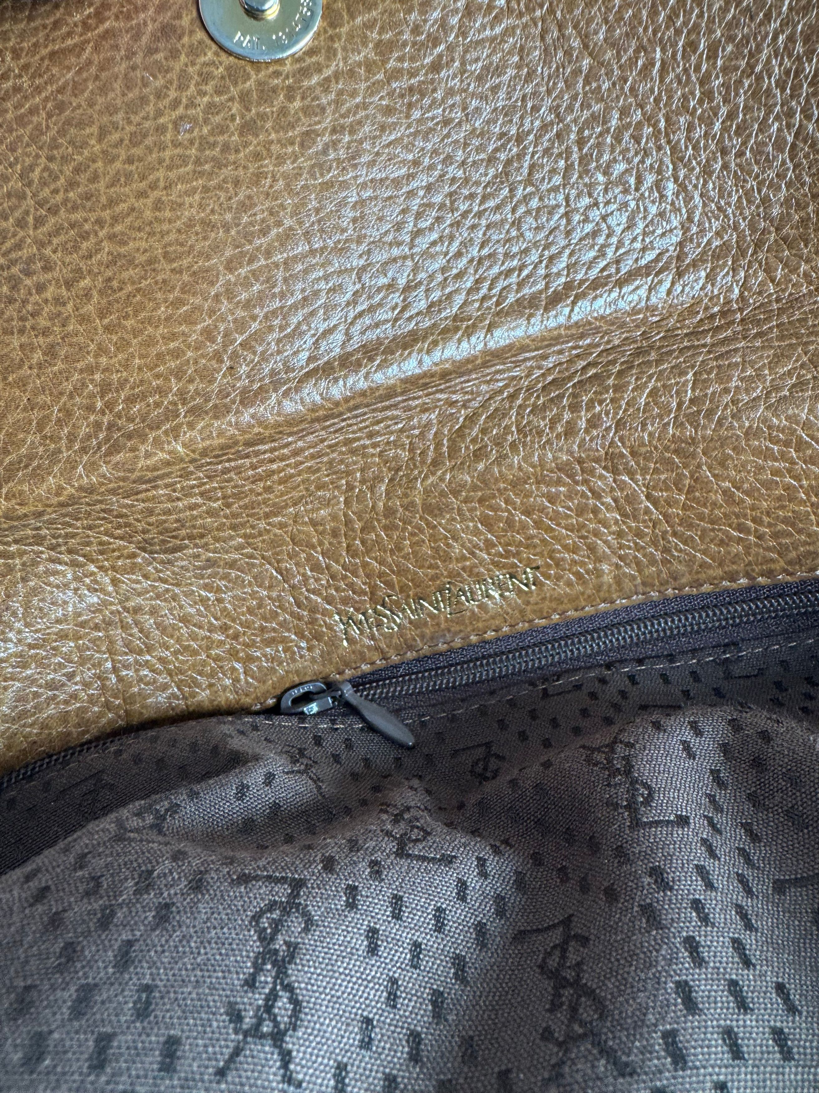 Yves Saint Laurent Vintage Mombasa Leather bag brown Size ONE SIZE - 6 Thumbnail