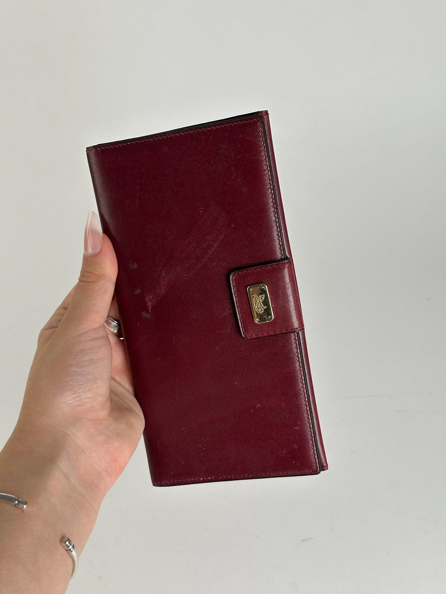 Celine Vintage Paris Leather Wallet burgundy Size ONE SIZE - 9 Thumbnail