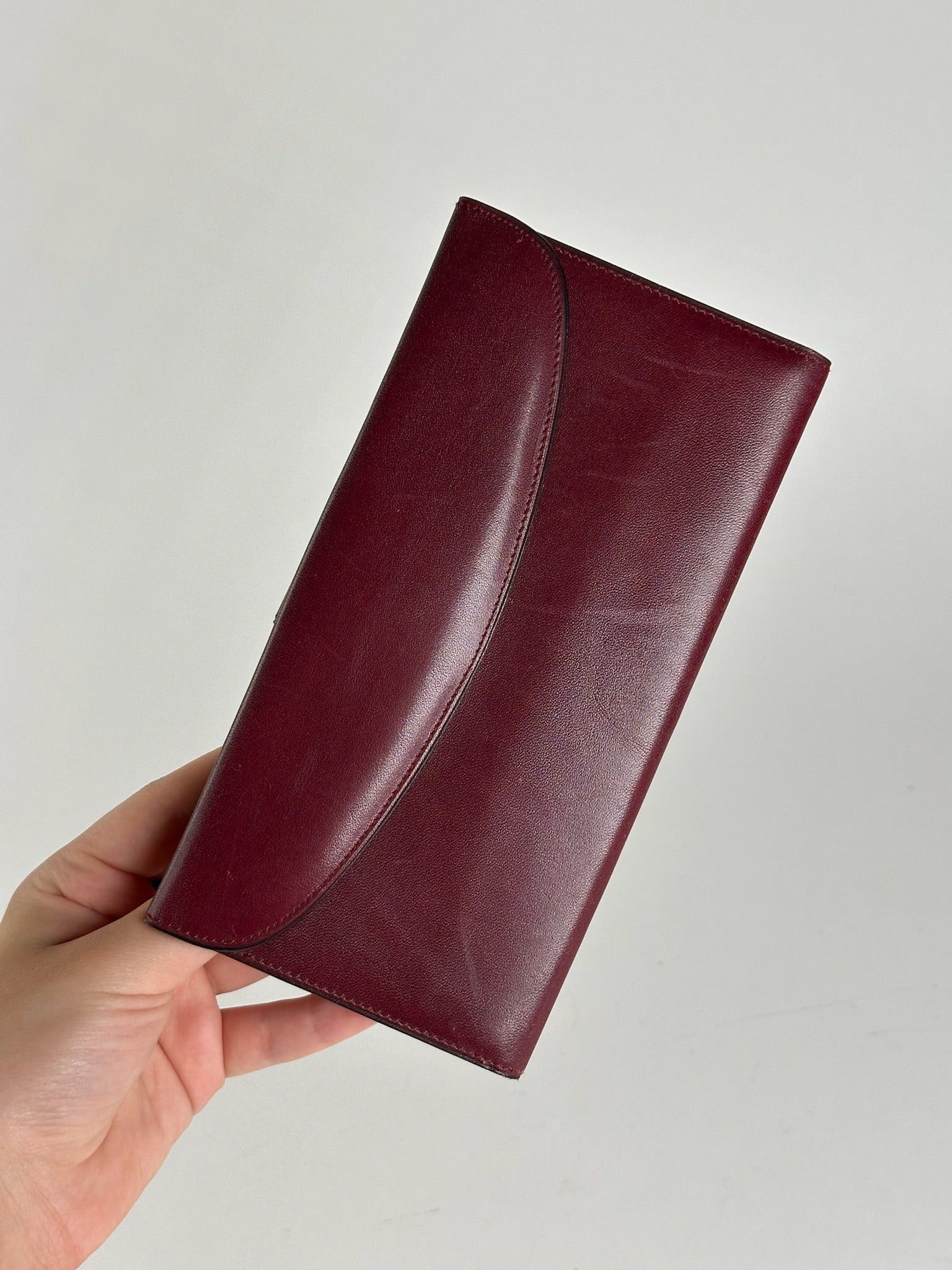 Celine Vintage Paris Leather Wallet burgundy Size ONE SIZE - 8 Thumbnail