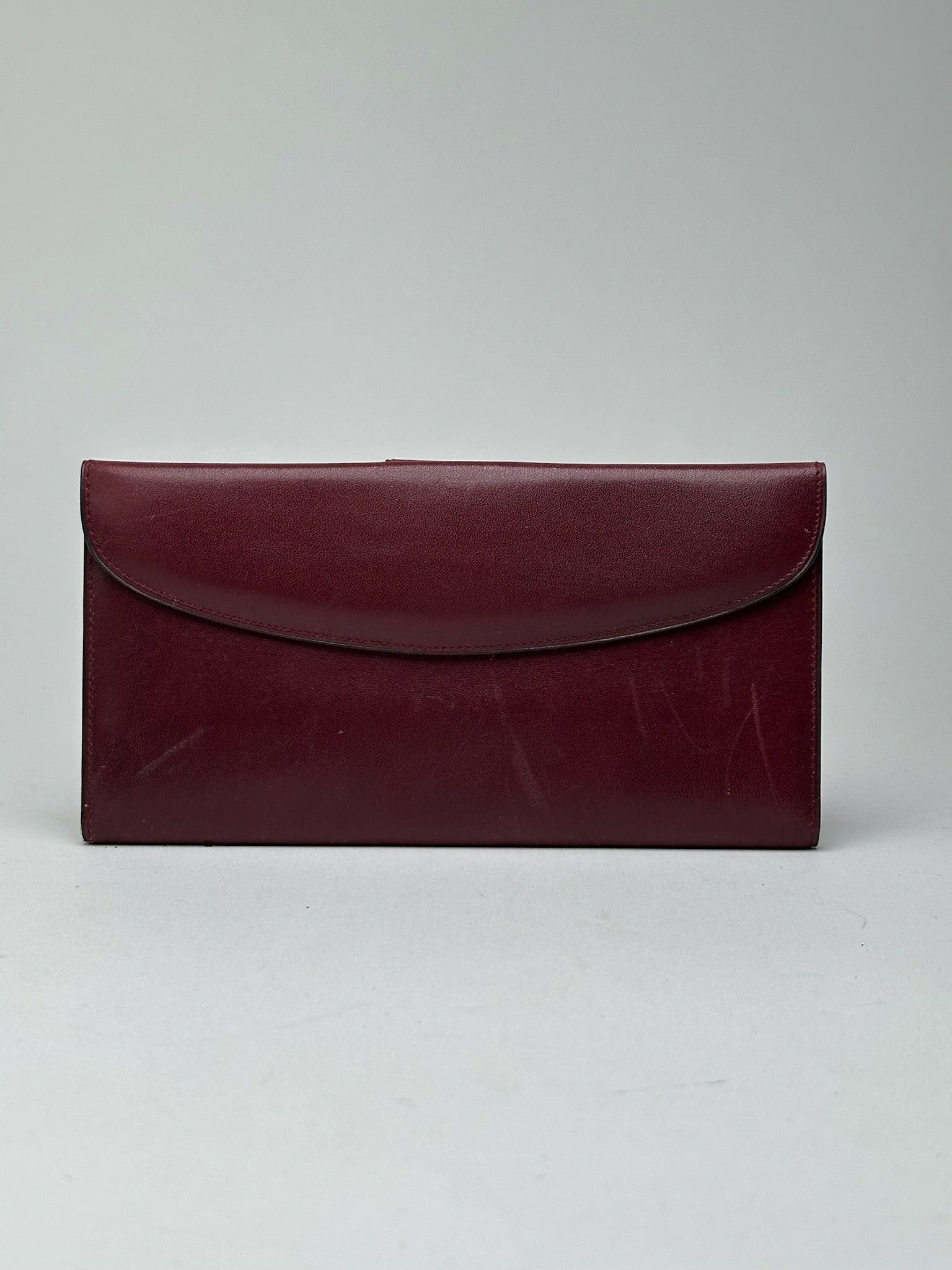 Celine Vintage Paris Leather Wallet burgundy Size ONE SIZE - 2 Thumbnail