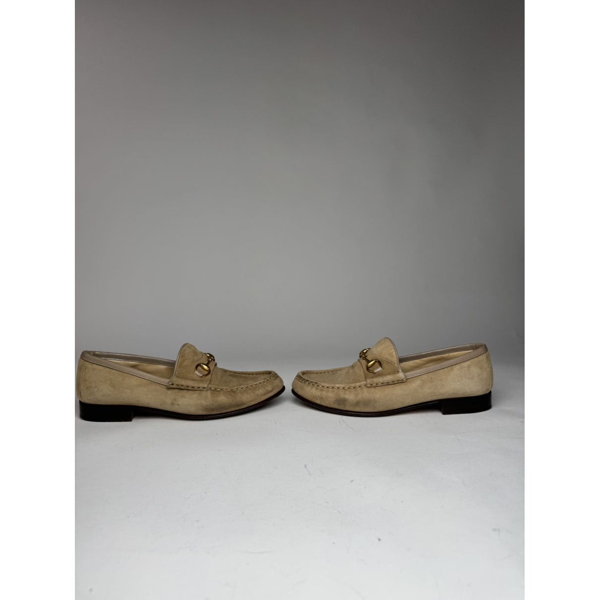 Gucci Brixton Beige Leather Flat Size US 6 / IT 36 - 3 Thumbnail