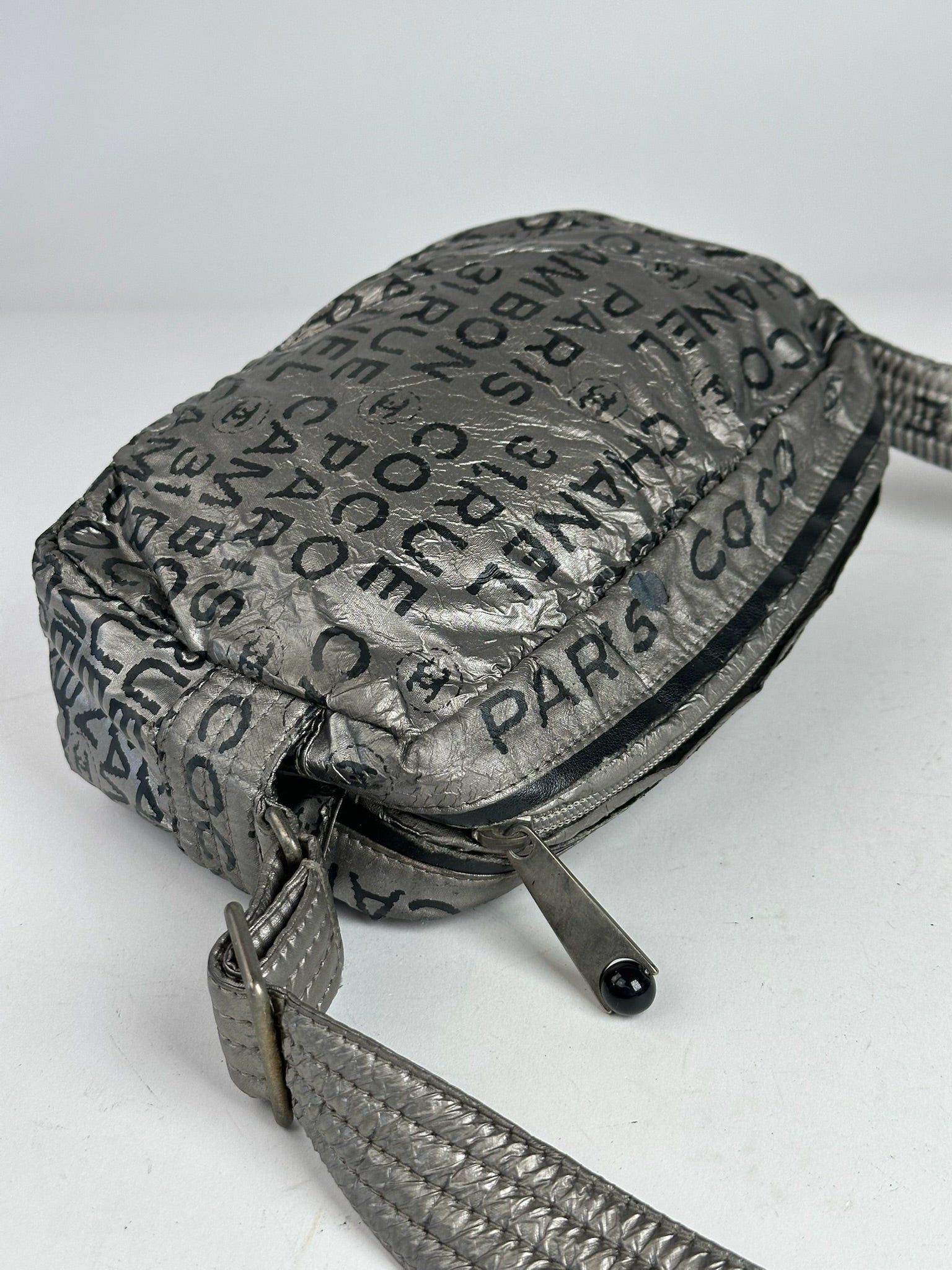 Chanel Vintage Momogram Shoulder Bag Silver Black Size ONE SIZE - 13 Thumbnail