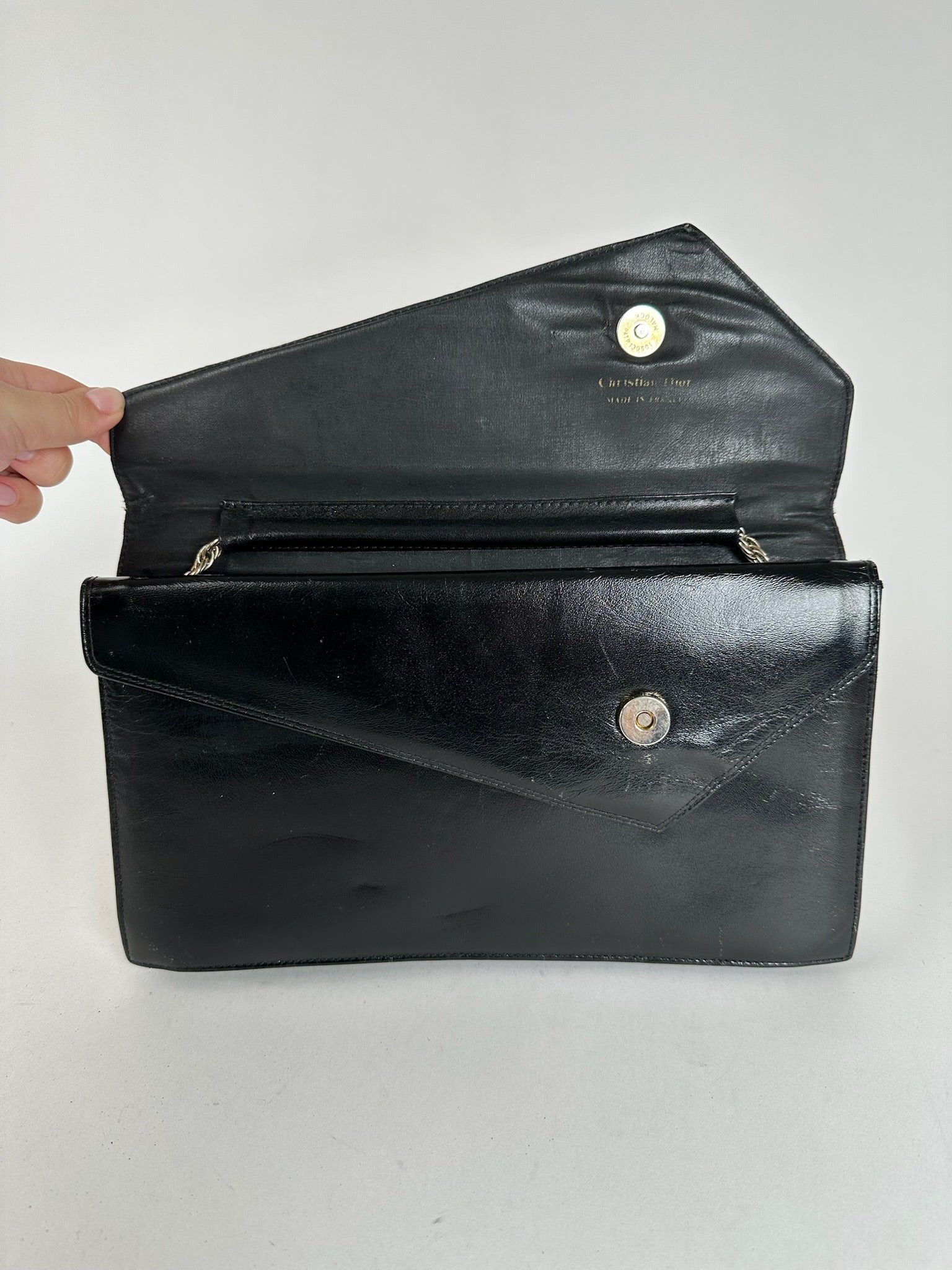 Dior Vintage Leather Bag Black Size ONE SIZE - 5 Thumbnail