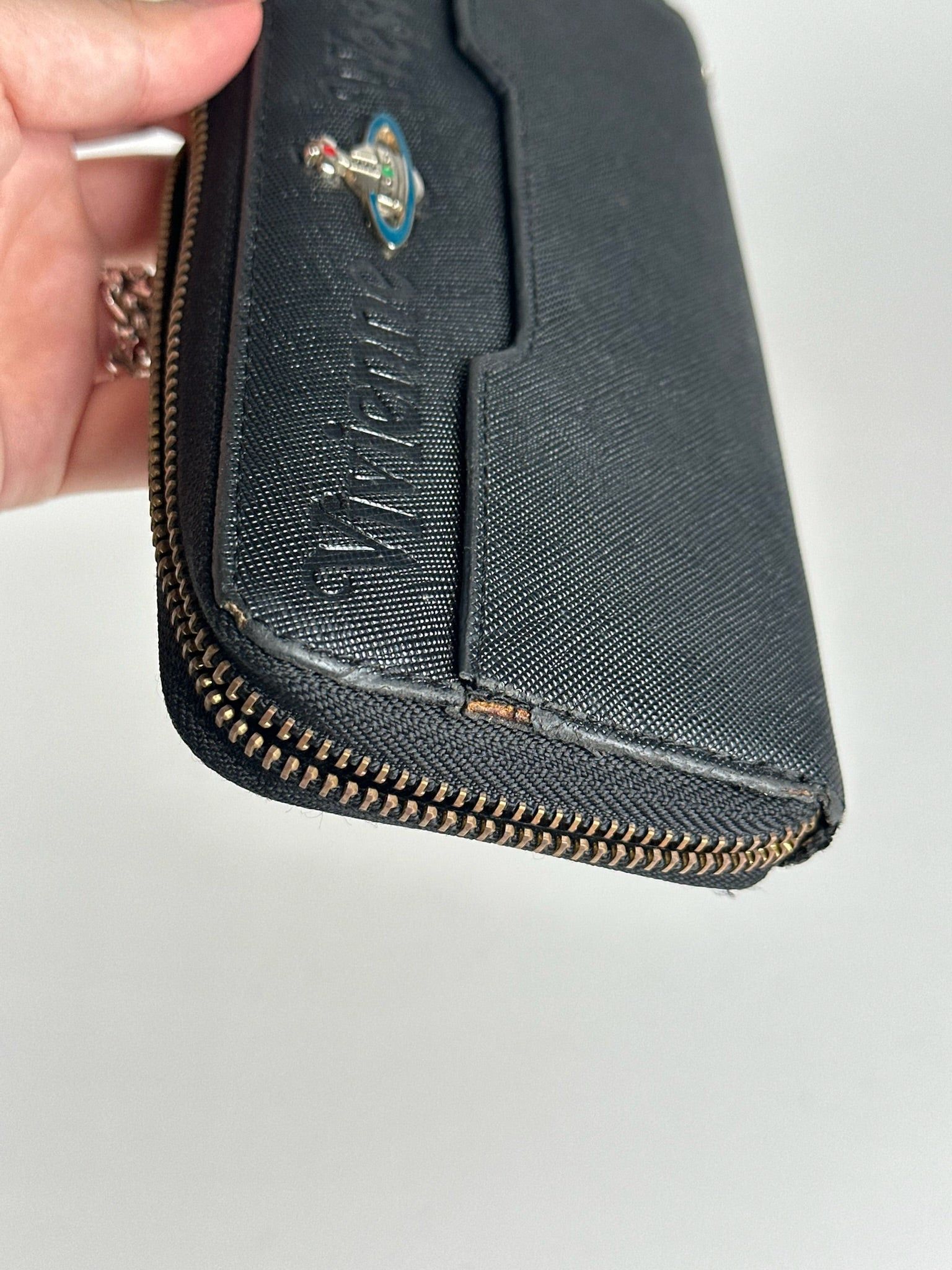 Vivienne Westwood Vintage leather wallet black Size ONE SIZE - 3 Thumbnail