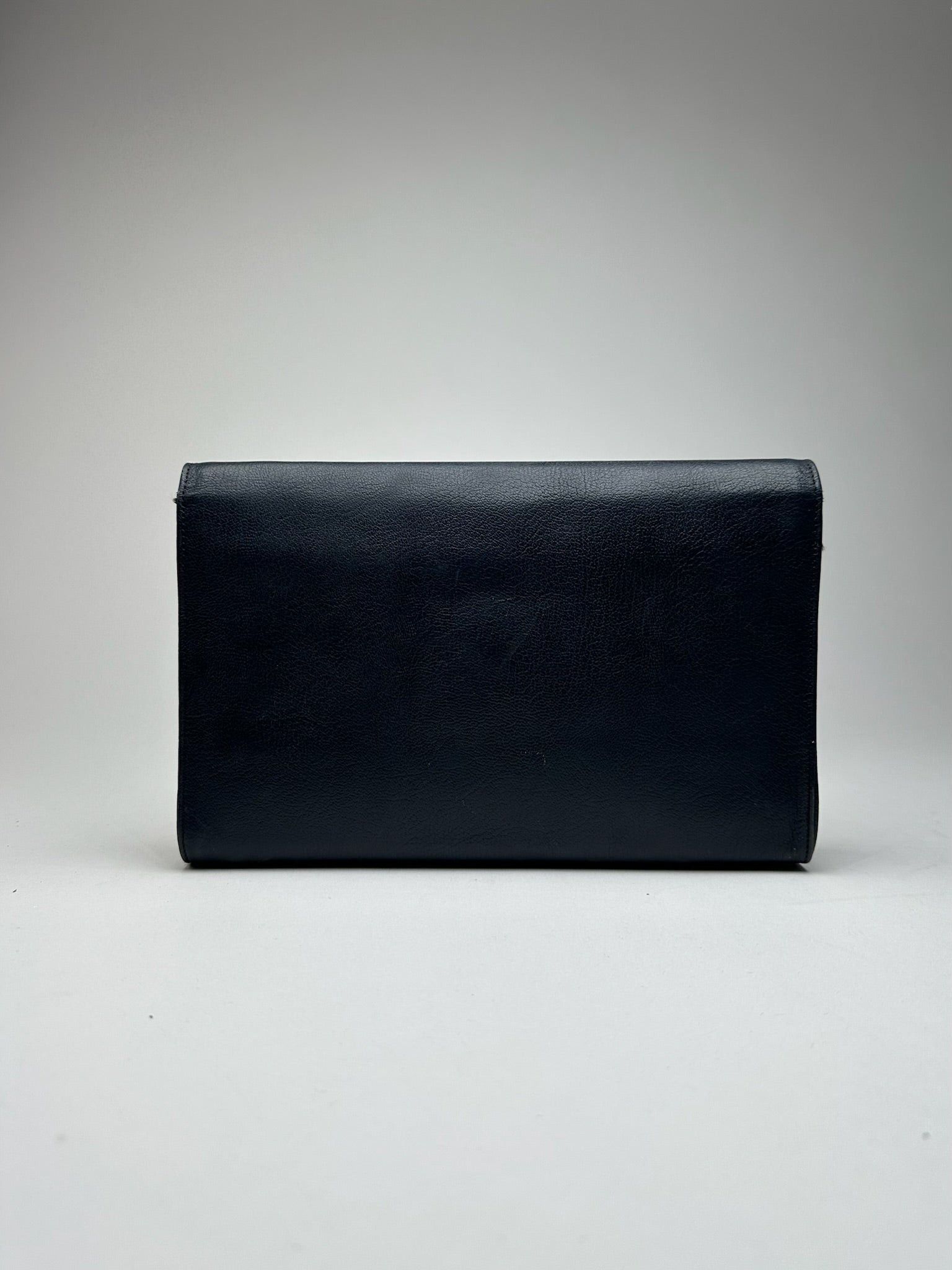 Courreges Vintage Paris leather clutch black Size ONE SIZE - 11 Thumbnail