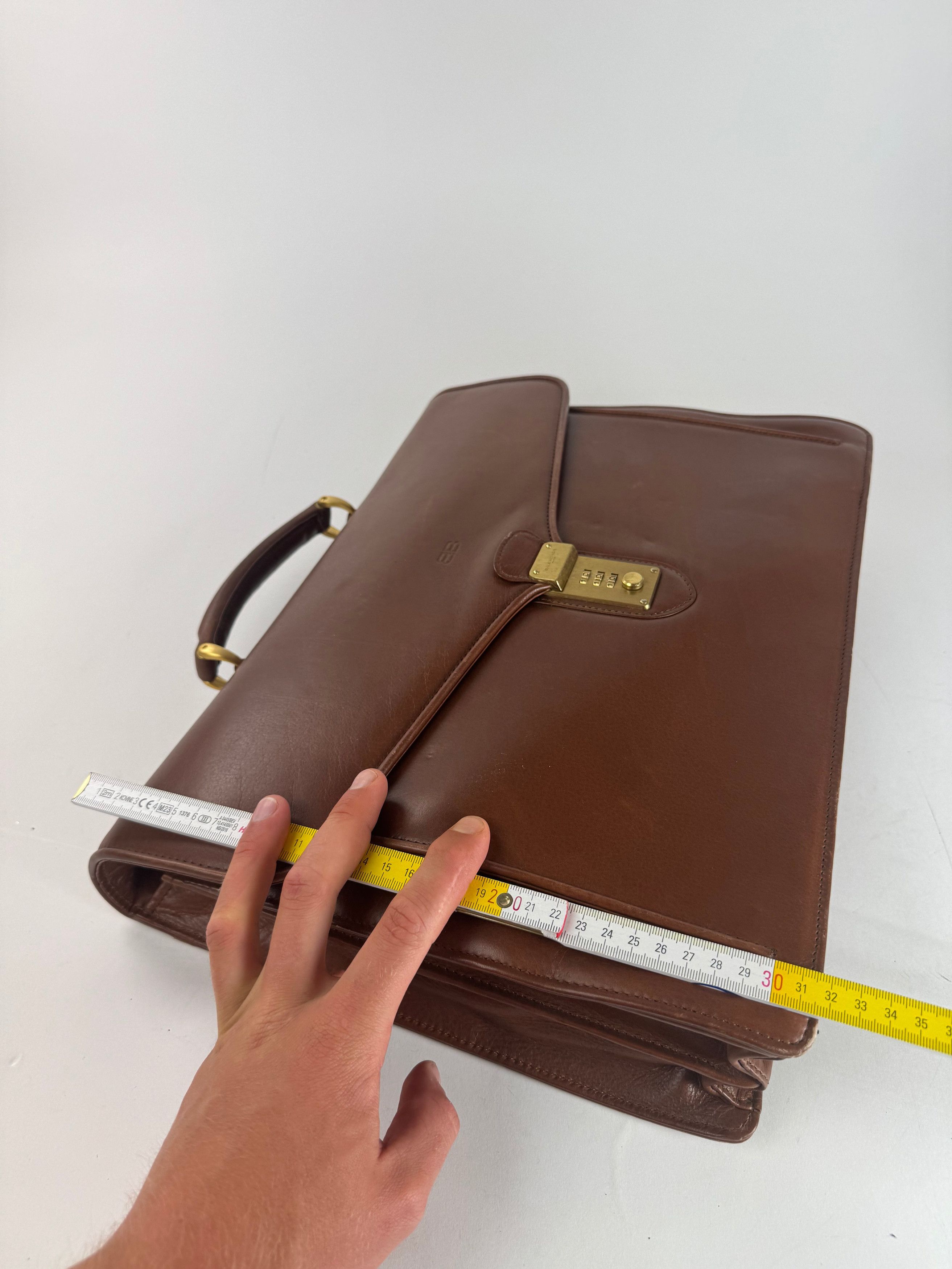 Balenciaga Vintage Leather Briefcase brown Size ONE SIZE - 10 Thumbnail