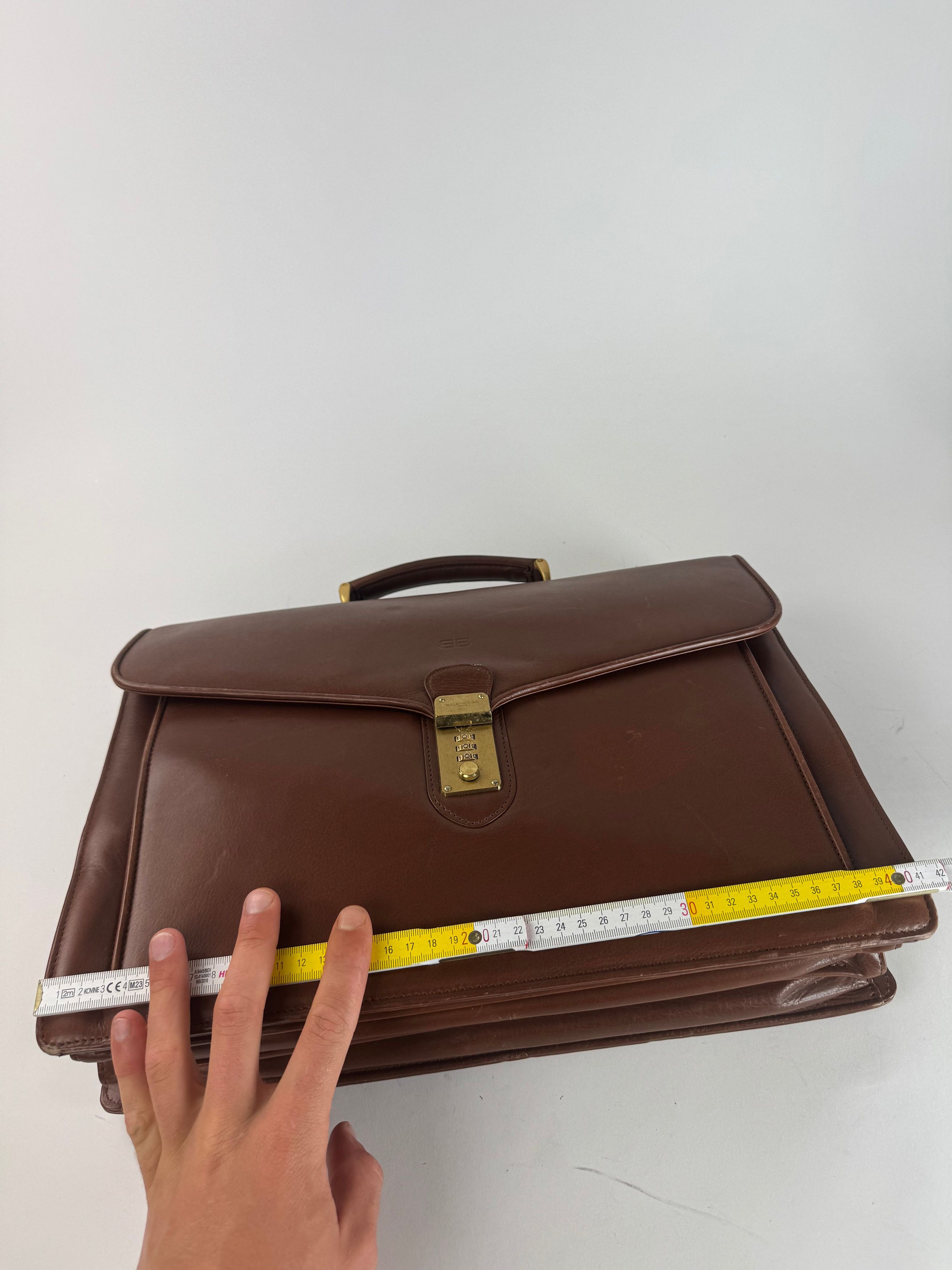 Balenciaga Vintage Leather Briefcase brown Size ONE SIZE - 9 Thumbnail