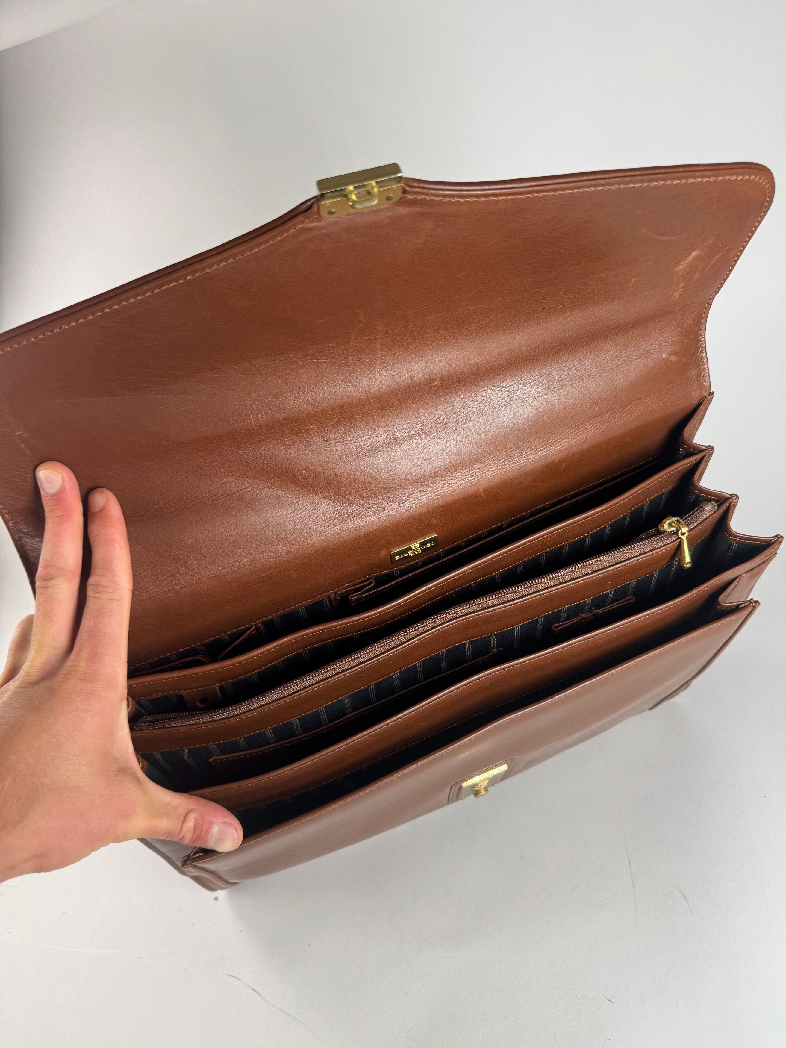 Balenciaga Vintage Leather Briefcase brown Size ONE SIZE - 12 Thumbnail