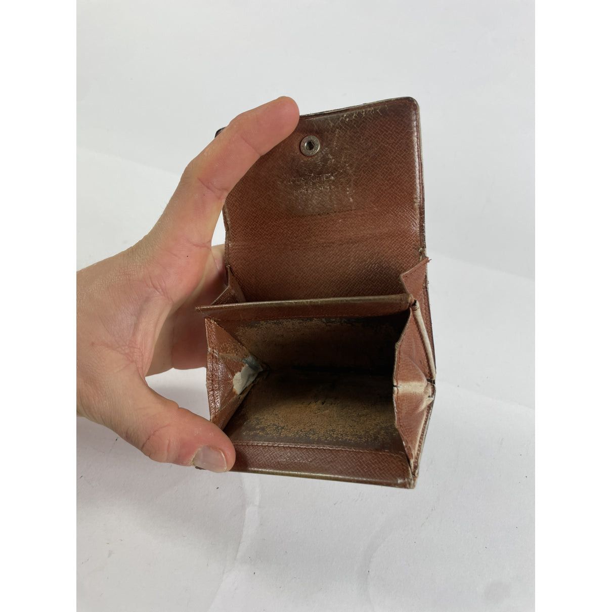 Louis Vuitton Brown Leather Purse Size ONE SIZE - 3 Thumbnail