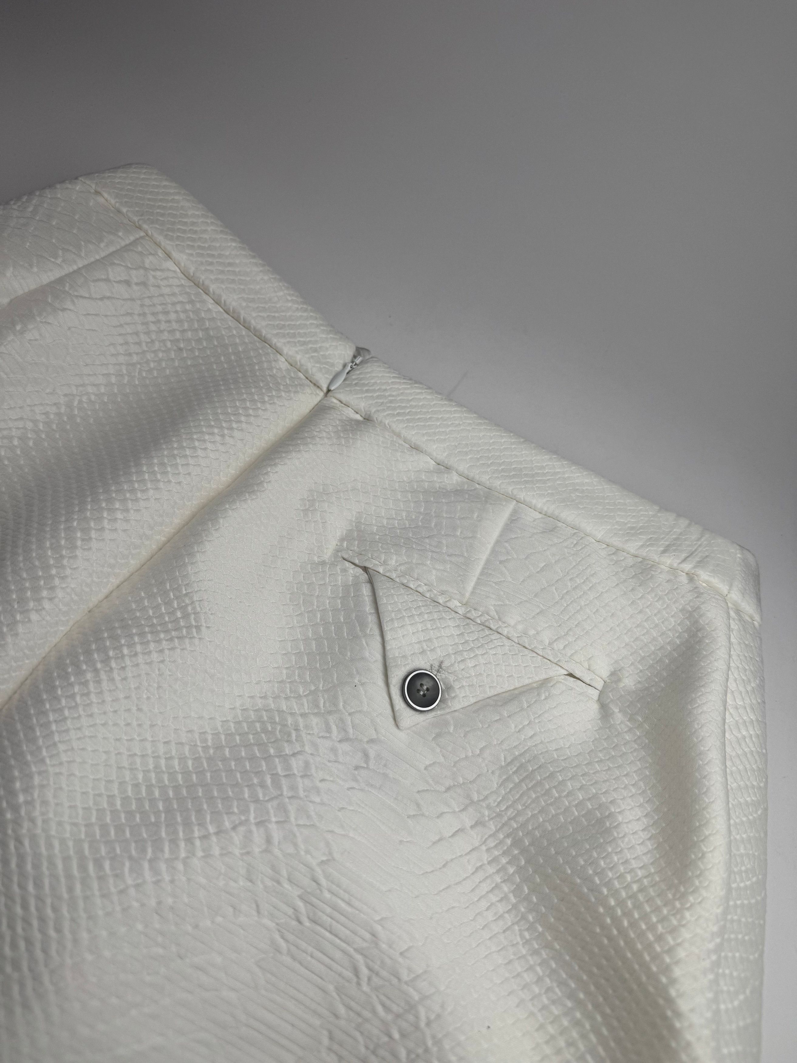 Giorgio Armani Vintage Armani Snake Skirt White Size 27" / US 4 / IT 40 - 8 Thumbnail