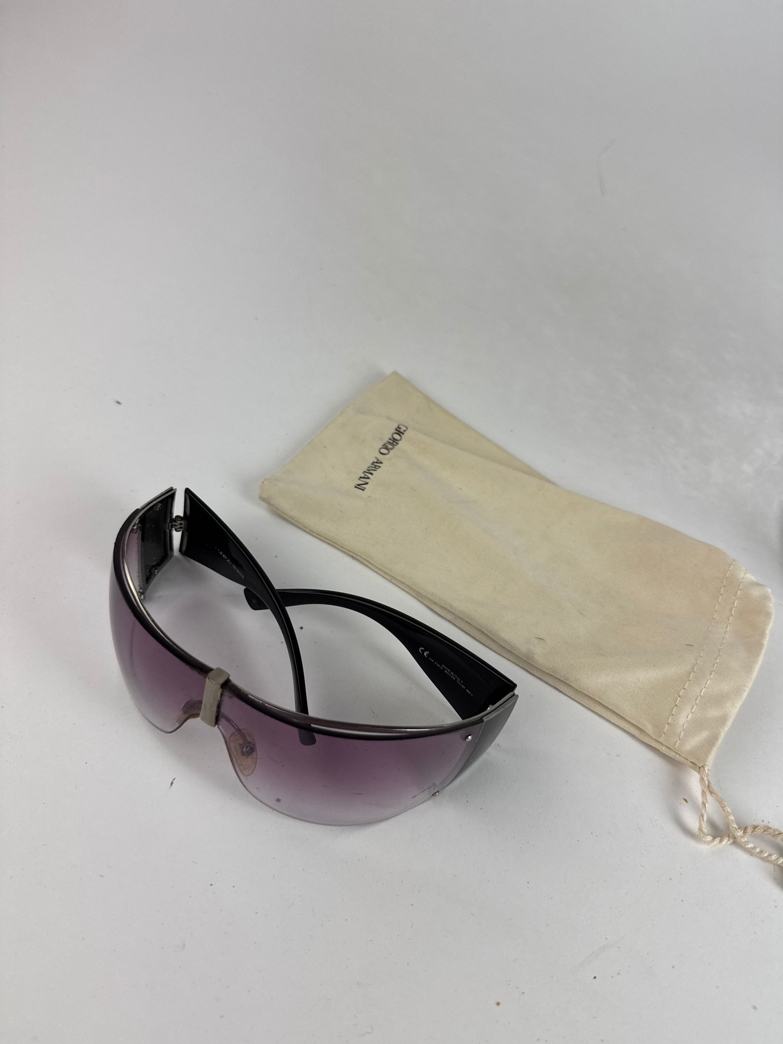 Giorgio Armani Vintage Armani Sunglasses Purple Size ONE SIZE - 2 Thumbnail