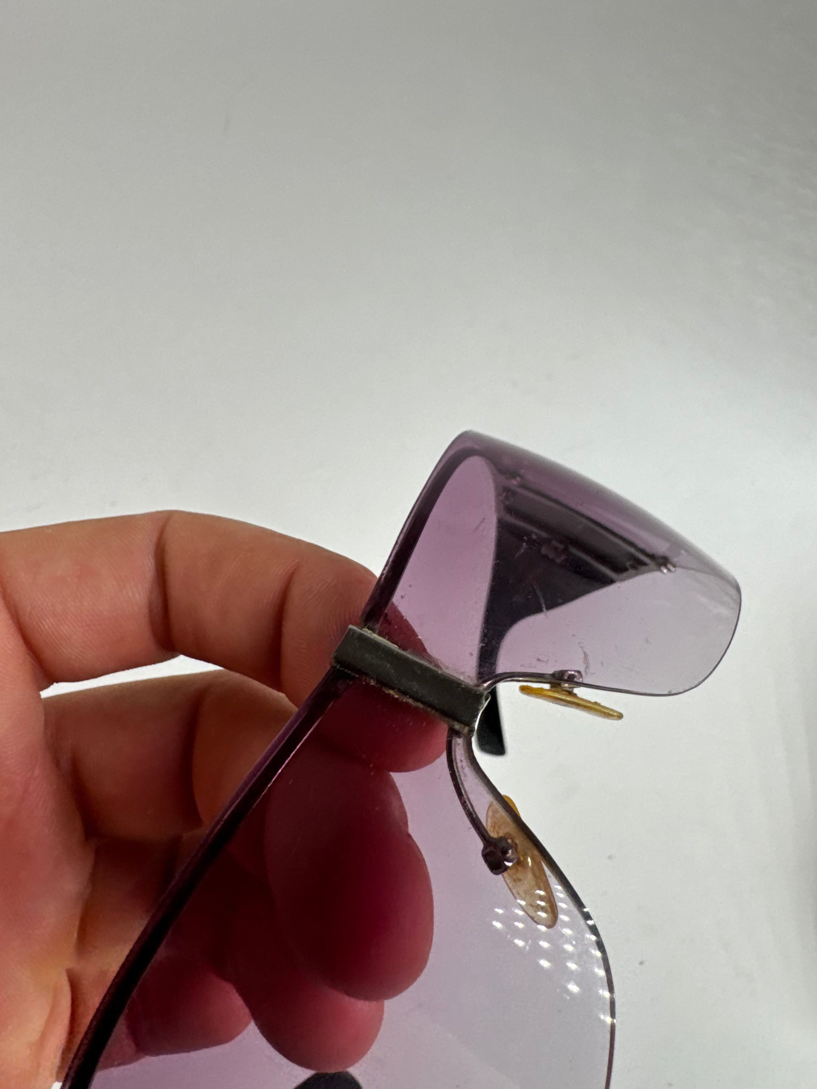 Giorgio Armani Vintage Armani Sunglasses Purple Size ONE SIZE - 14 Thumbnail