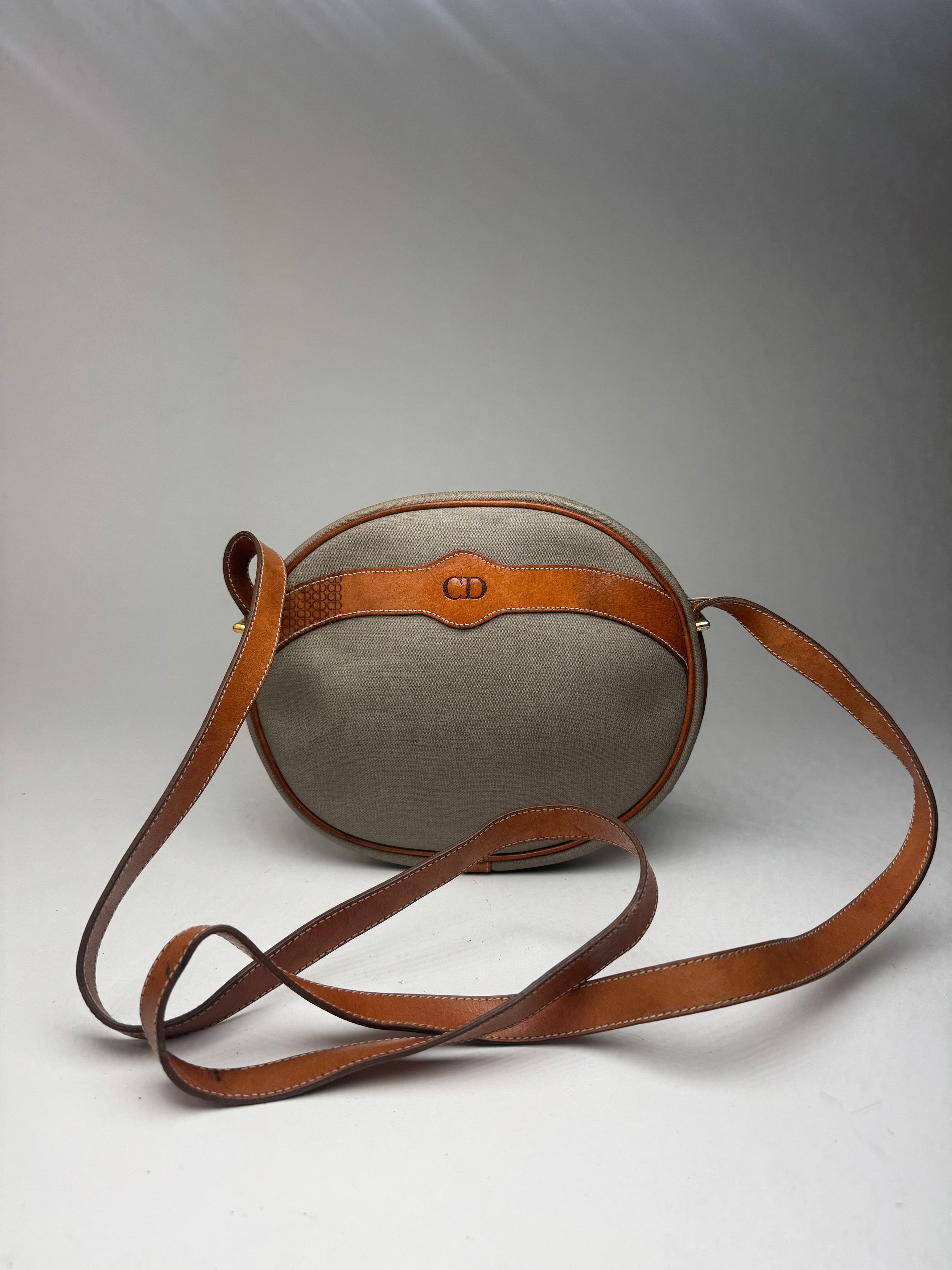 Dior Vintage Crossbody Bag Grey Brown Size ONE SIZE - 5 Thumbnail