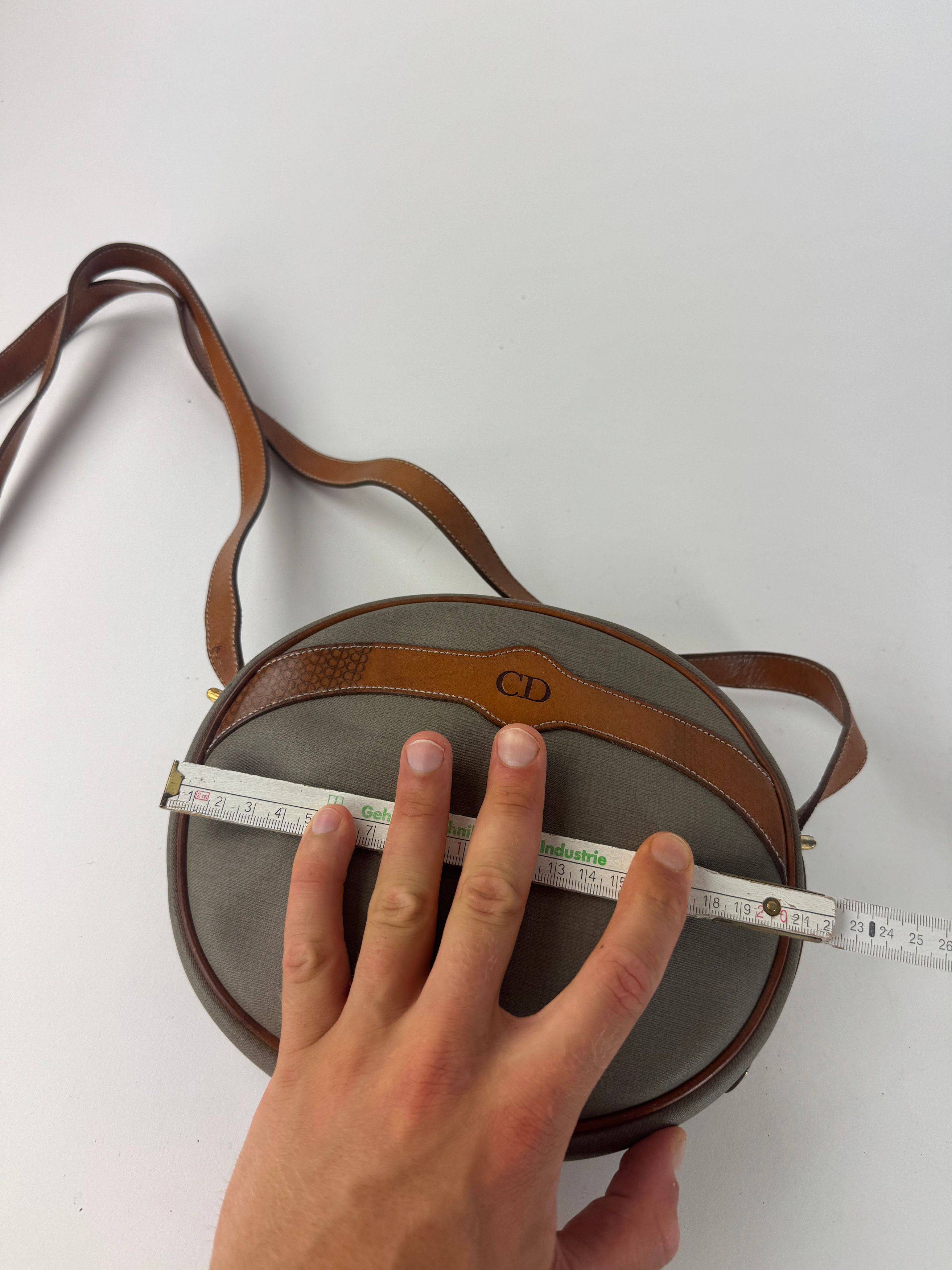 Dior Vintage Crossbody Bag Grey Brown Size ONE SIZE - 12 Thumbnail