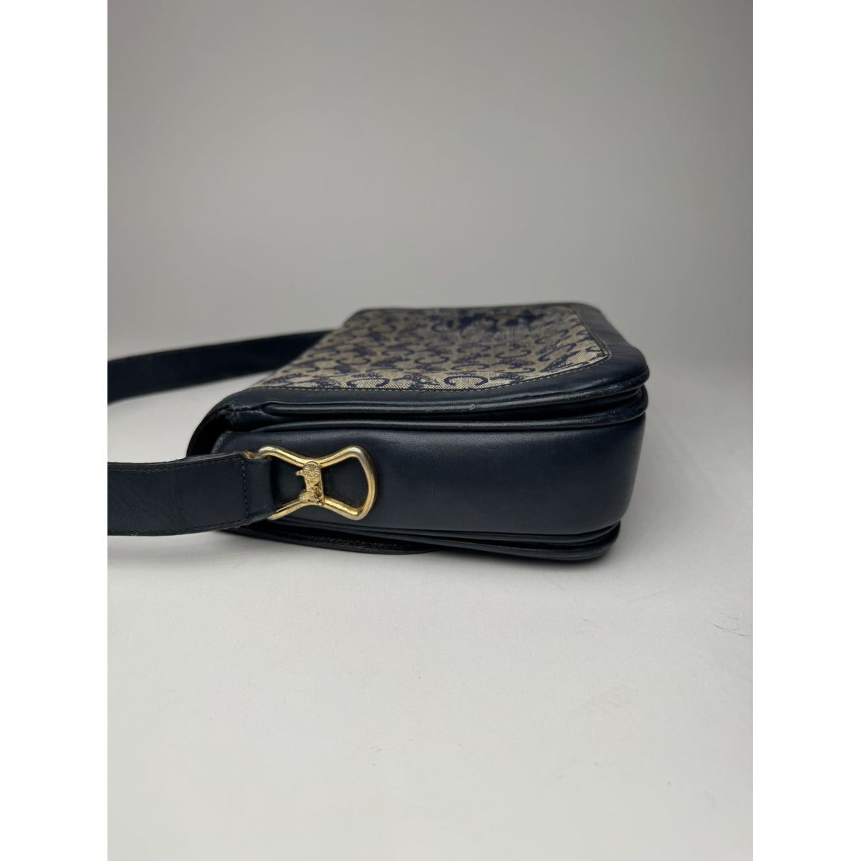Celine Triomphe Navy Leather Handbag Size ONE SIZE - 4 Thumbnail