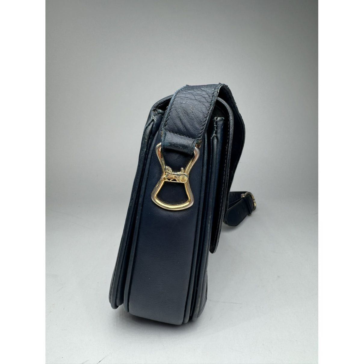 Celine Triomphe Navy Leather Handbag Size ONE SIZE - 2 Thumbnail