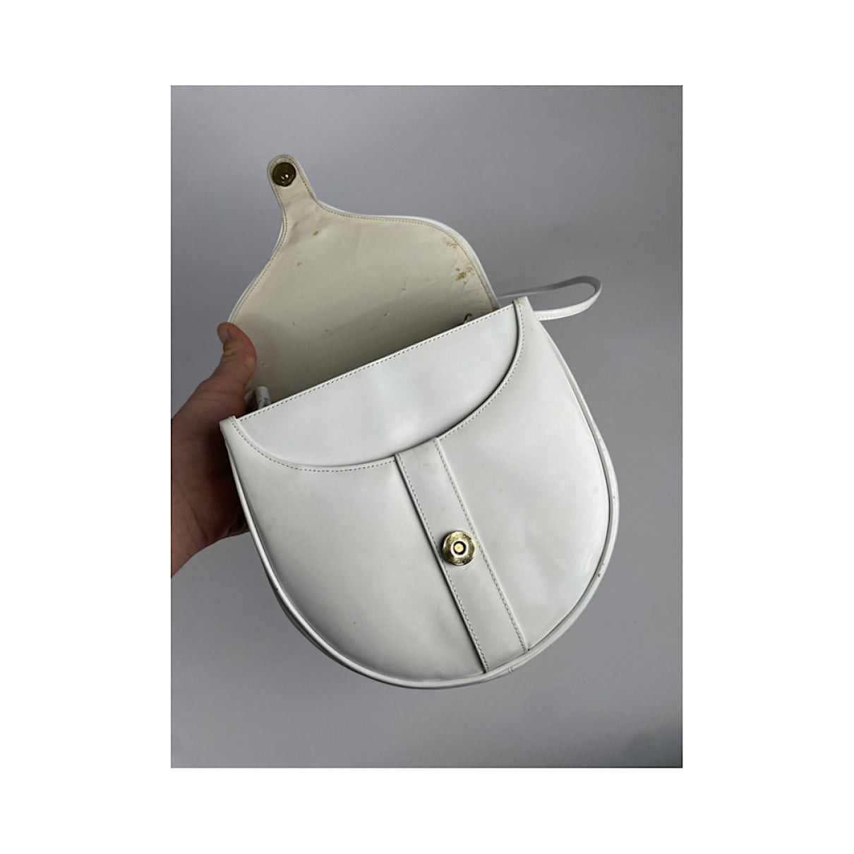 Givenchy Infinity White Patent Leather Handbag Size ONE SIZE - 4 Thumbnail