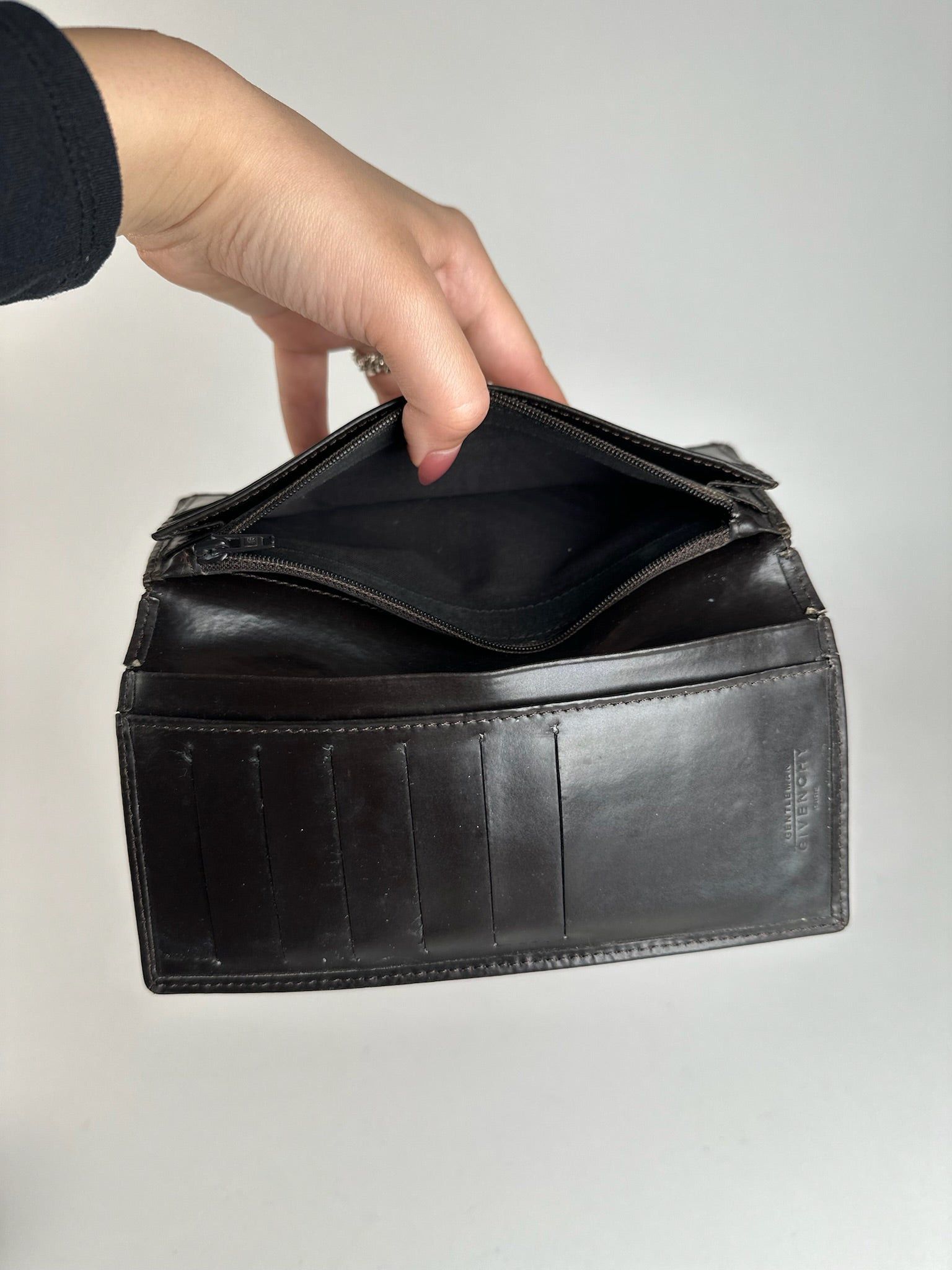 Givenchy Vintage leather ID holder black Size ONE SIZE - 5 Thumbnail