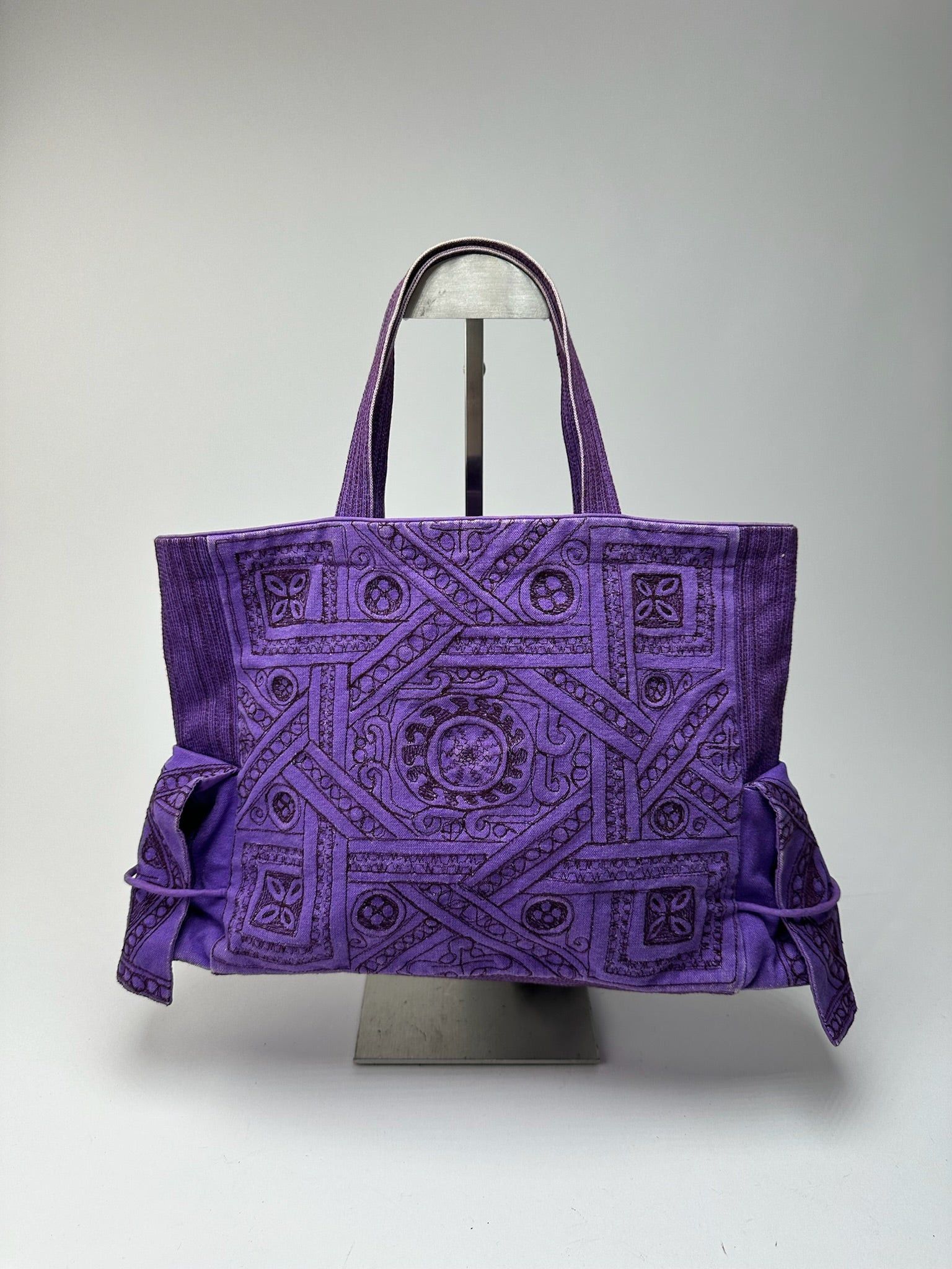 Issey Miyake Vintage Tamasha Cotton Bag purple Size ONE SIZE - 11 Thumbnail