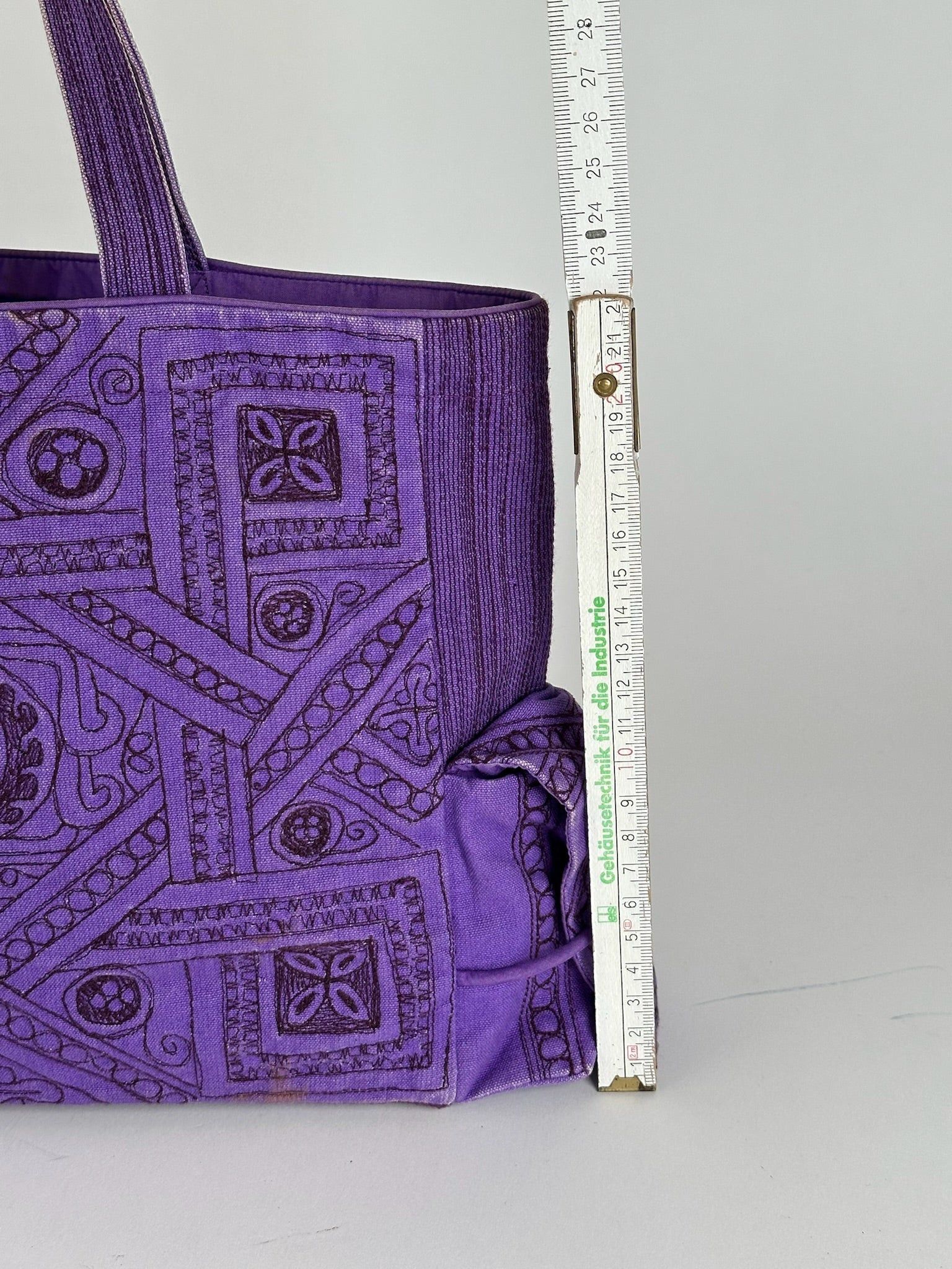 Issey Miyake Vintage Tamasha Cotton Bag purple Size ONE SIZE - 9 Thumbnail