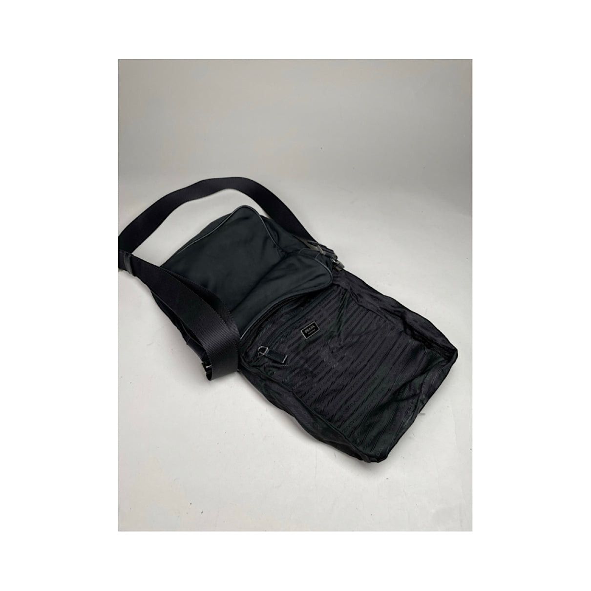Prada Black Polyester Bag Size ONE SIZE - 3 Thumbnail