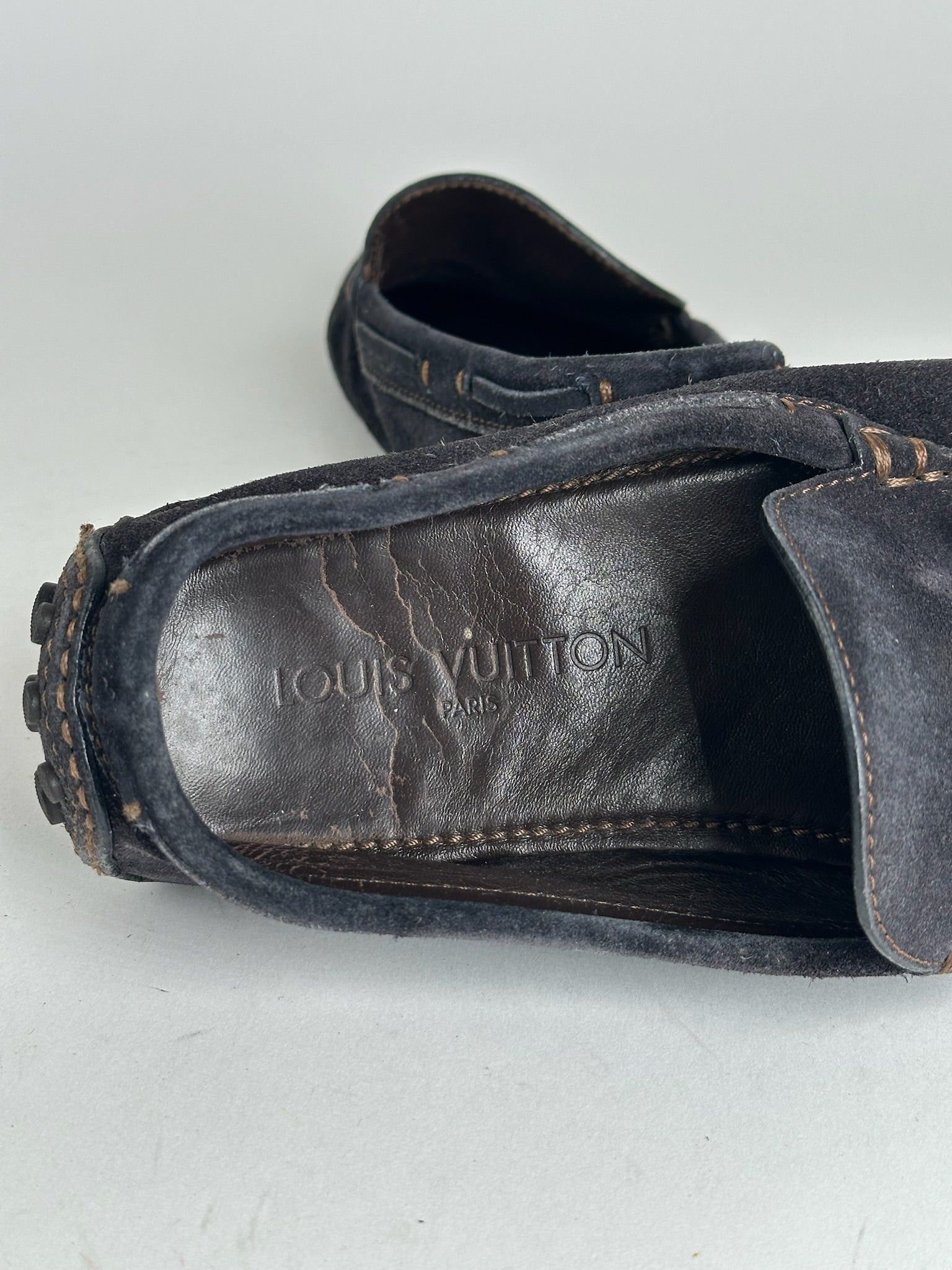 Louis Vuitton Vintage Suede Loafer black Size US 9 / IT 39 - 5 Thumbnail