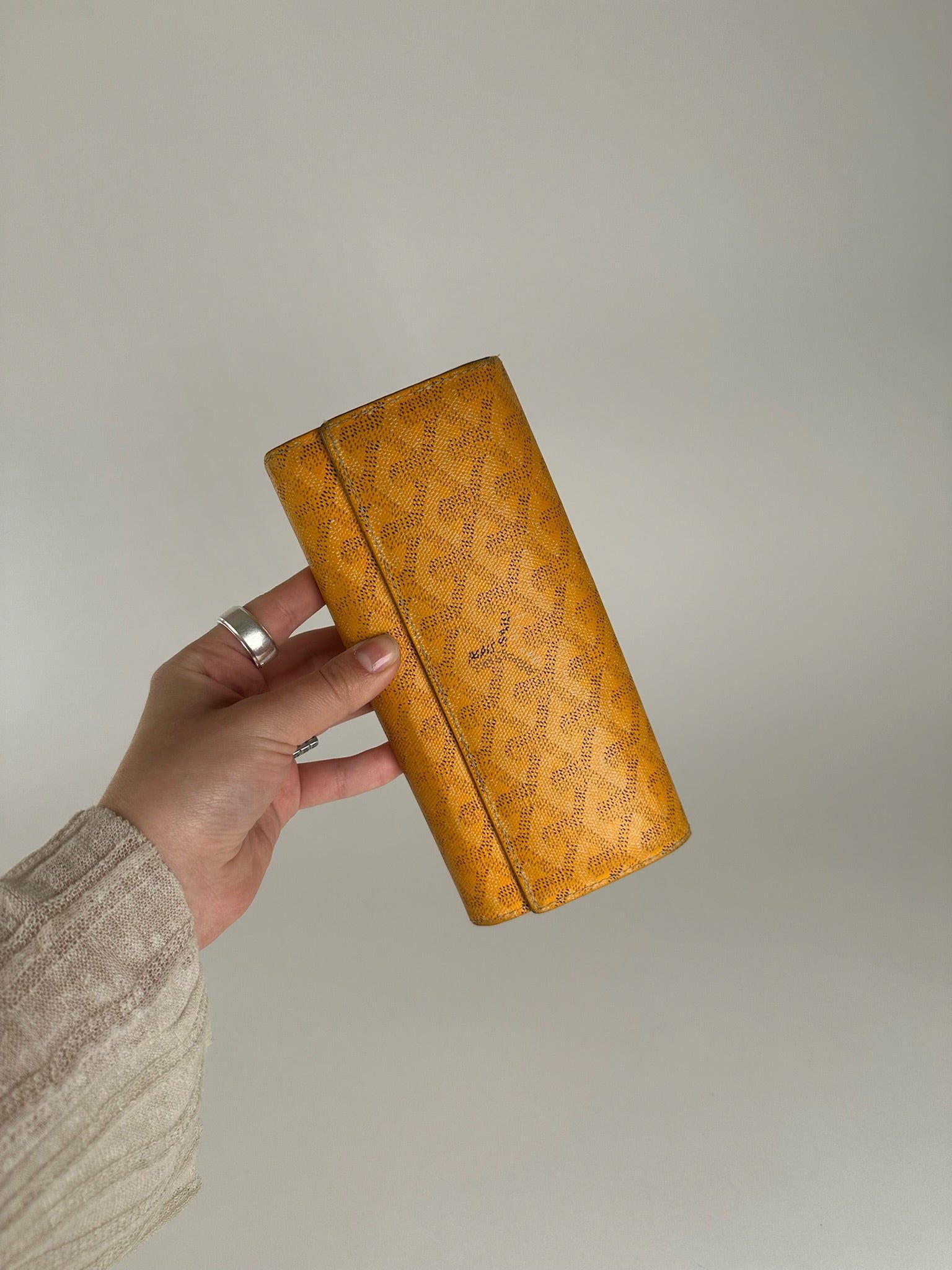Goyard Vintage monogram Leather wallet yellow Size ONE SIZE - 11 Thumbnail