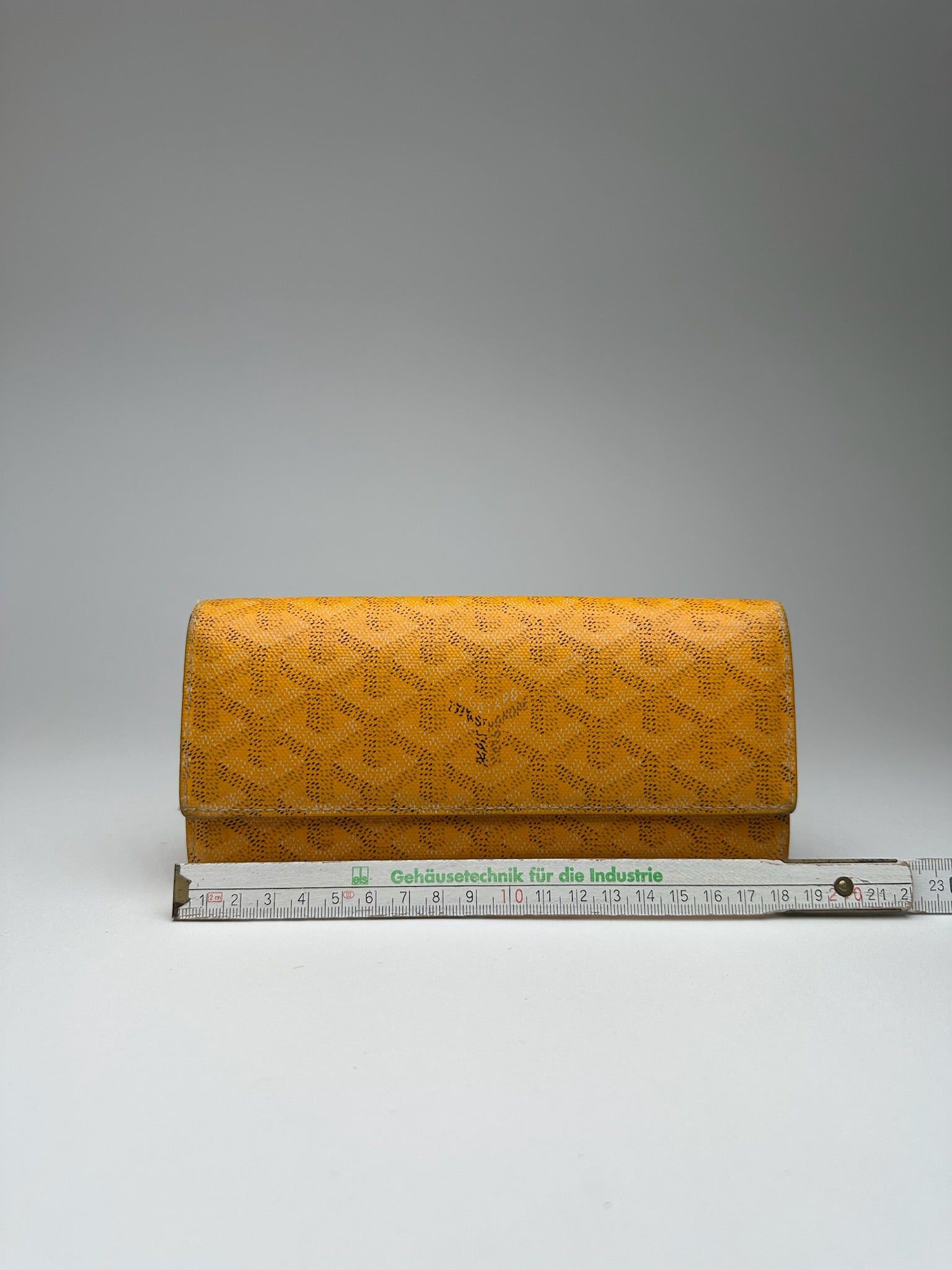 Goyard Vintage monogram Leather wallet yellow Size ONE SIZE - 13 Thumbnail