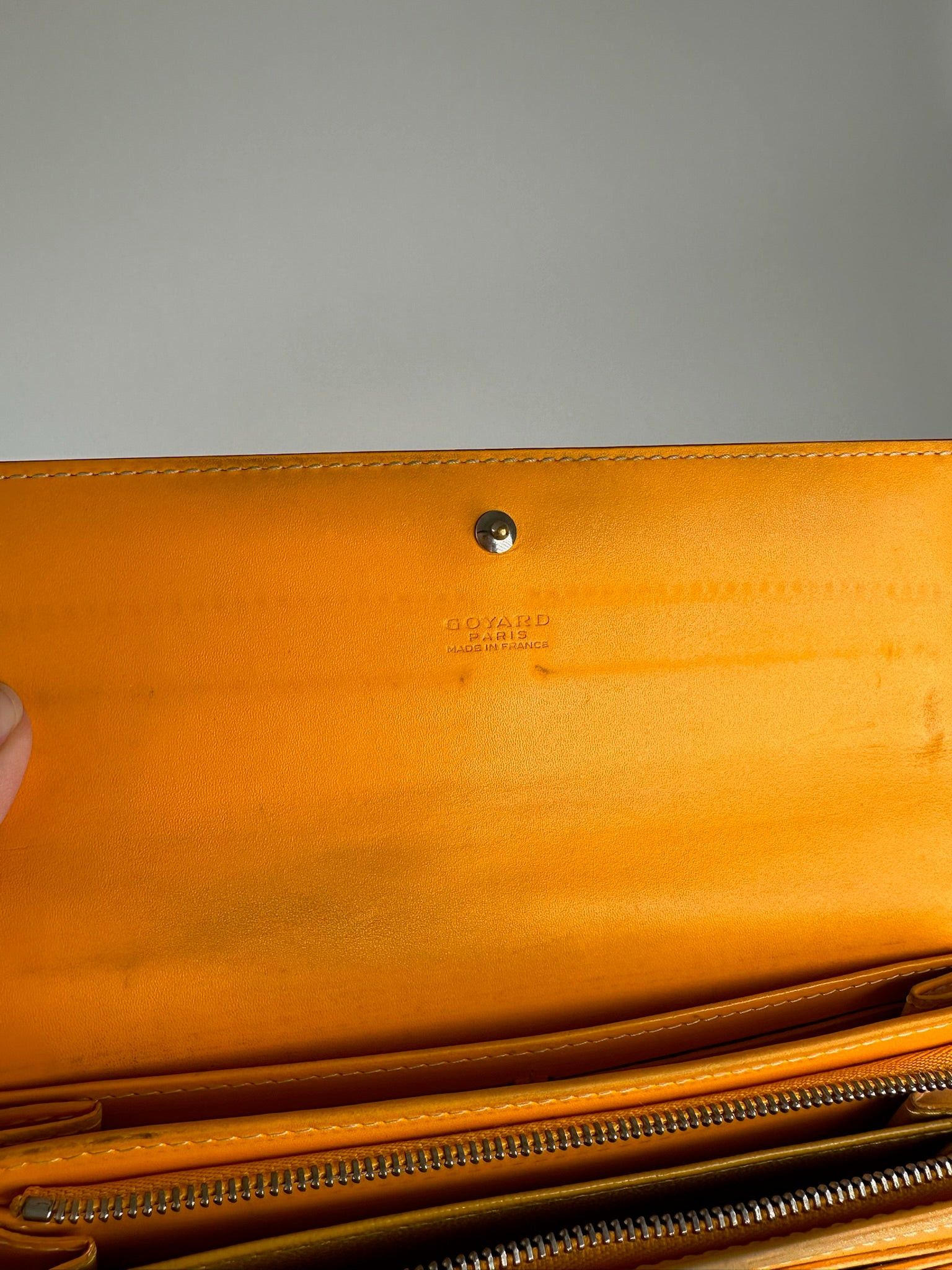 Goyard Vintage monogram Leather wallet yellow Size ONE SIZE - 6 Thumbnail