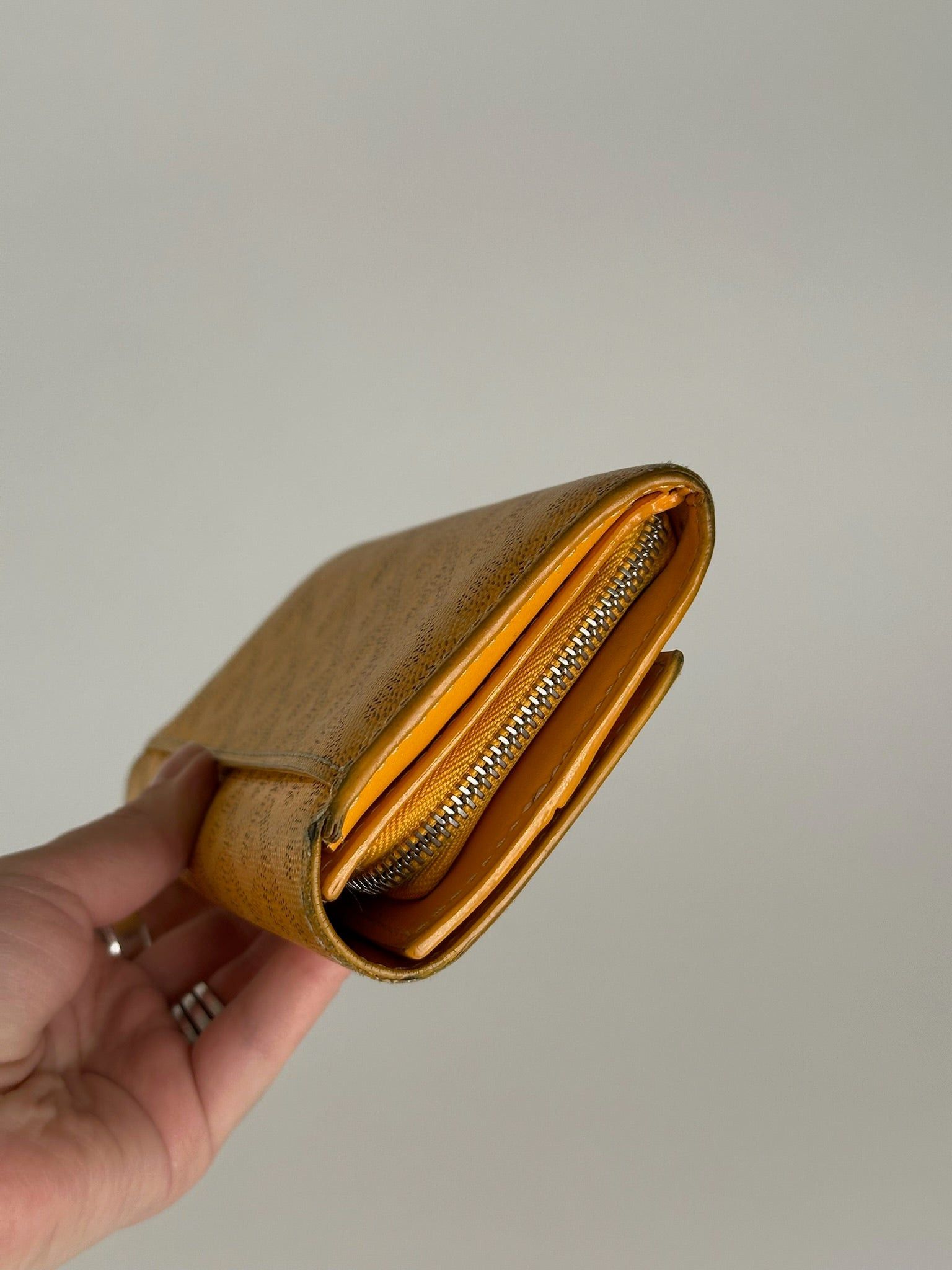 Goyard Vintage monogram Leather wallet yellow Size ONE SIZE - 9 Thumbnail